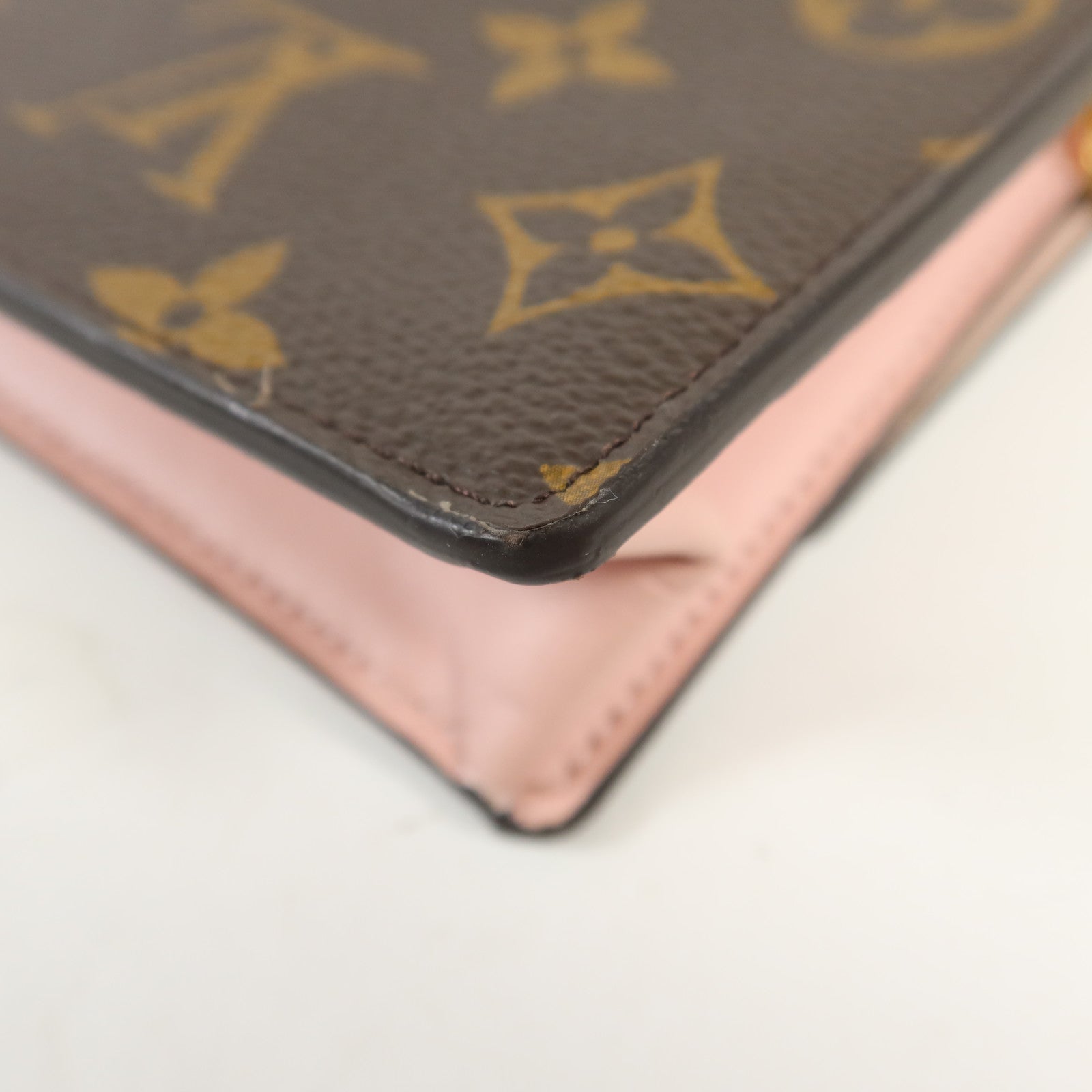 LOUIS VUITTON Monogram Flore Chain Wallet金扣鏈帶肩背袋
