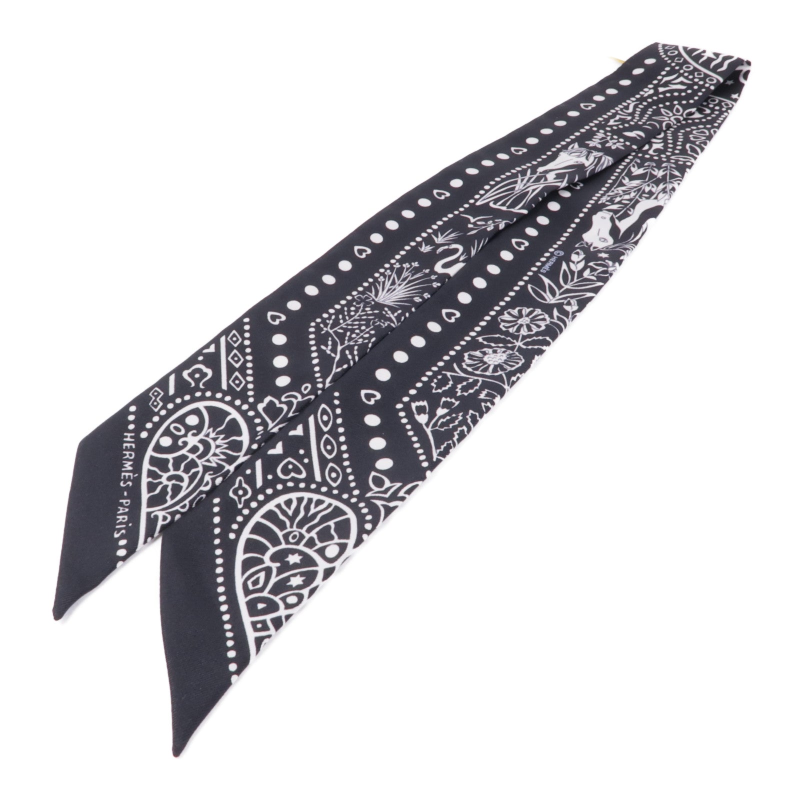 HERMES【激減優惠】 絲質Twilly絲巾