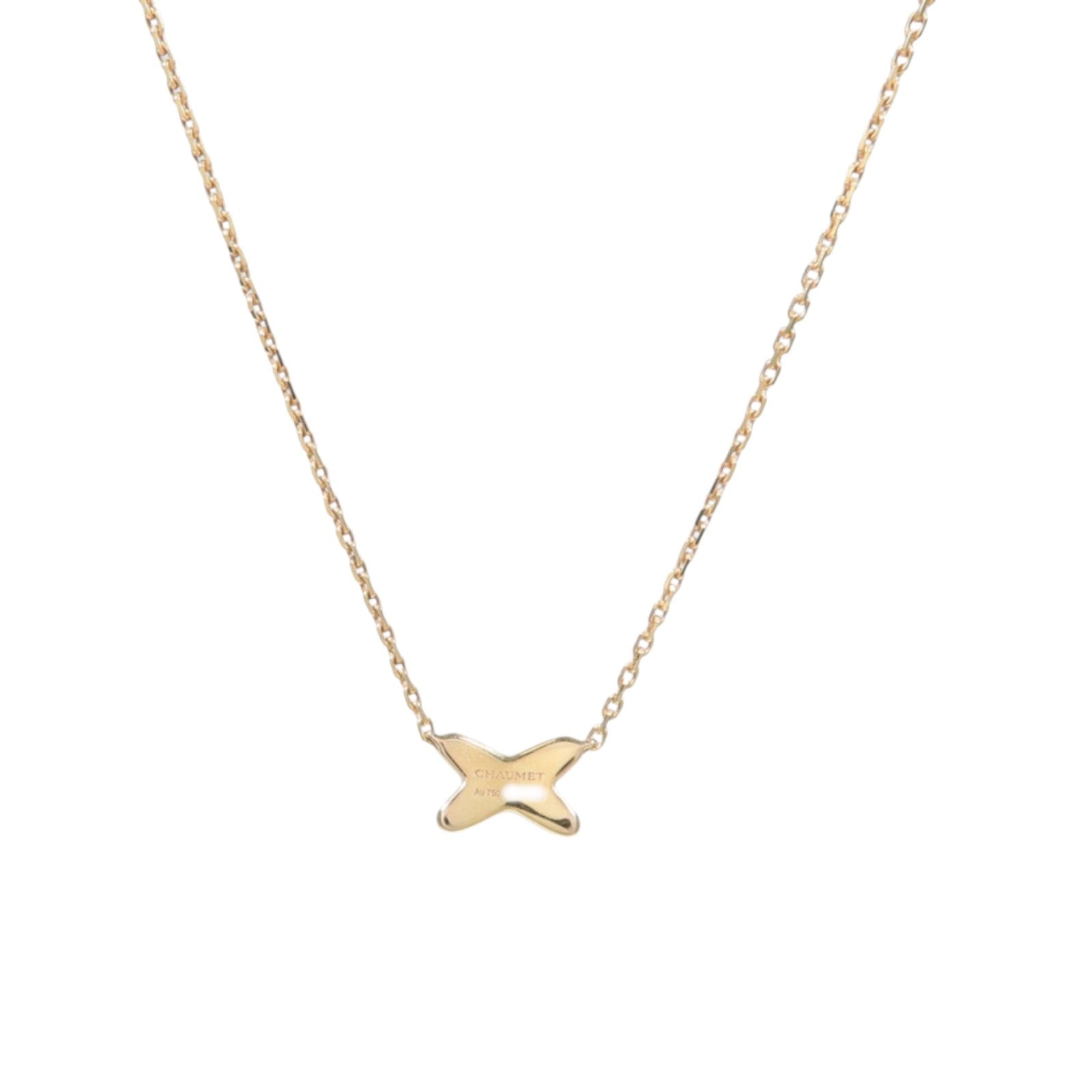 Chaumet 18K玫瑰金Jeux De Liens Necklace鑽石項鍊