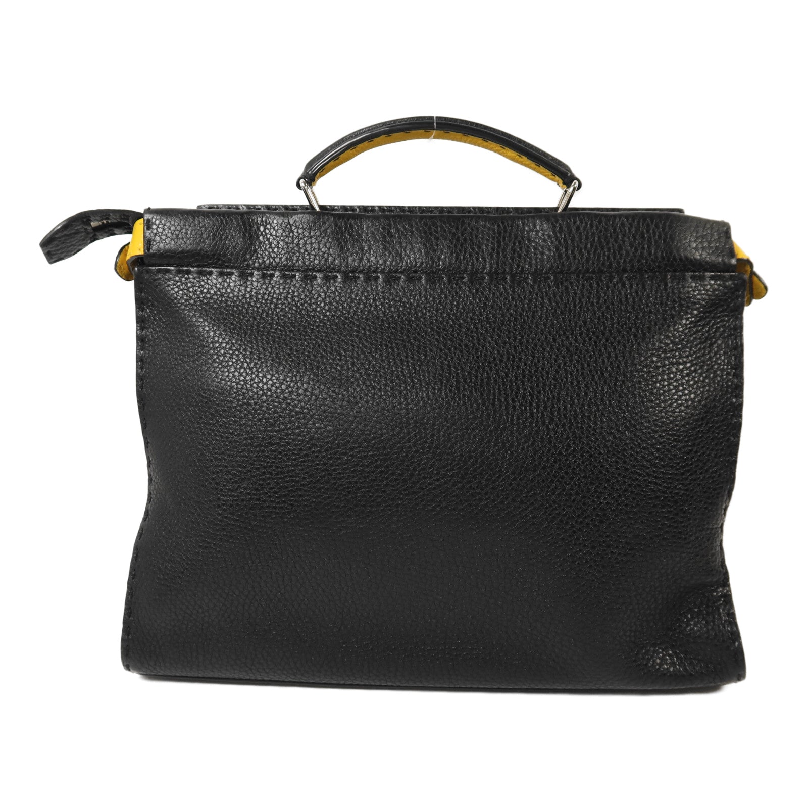 FENDI 牛皮皮革Peekaboo Utility銀扣手挽肩背兩用袋