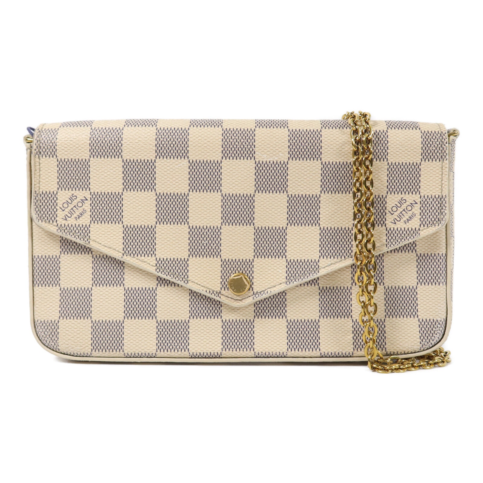 LOUIS VUITTON Damier Azur Pochette Felicie肩背袋