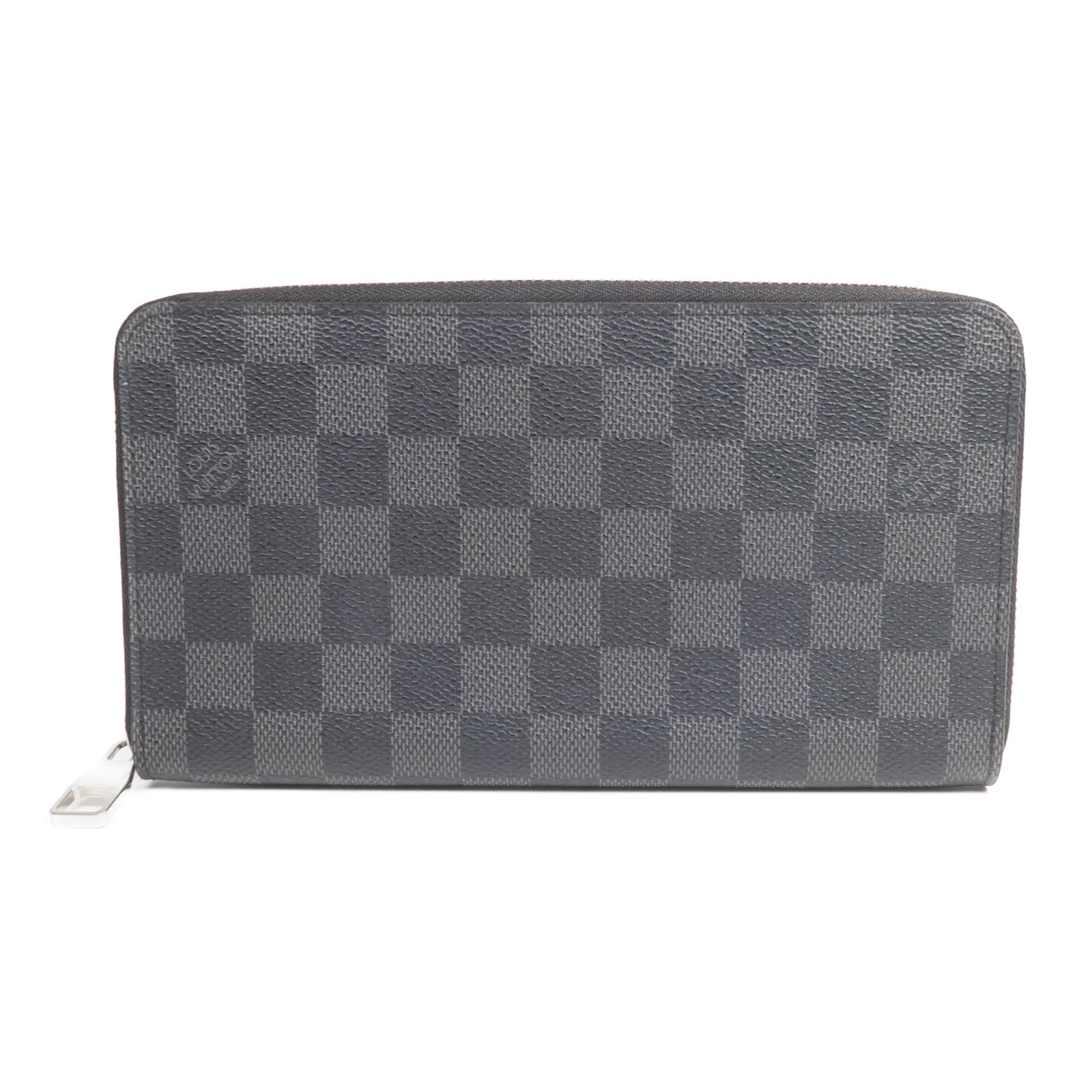 LOUIS VUITTON Damier Graphite Zipper Organizer銀扣長錢包