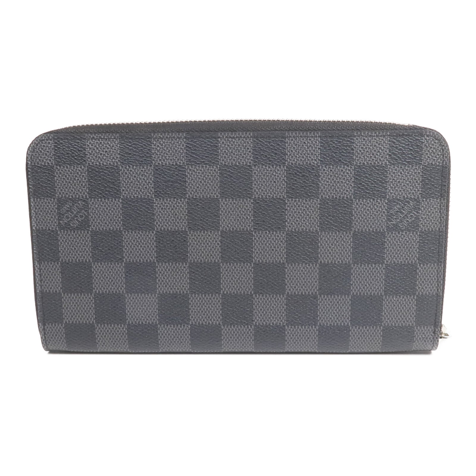 LOUIS VUITTON Damier Graphite Zipper Organizer銀扣長錢包