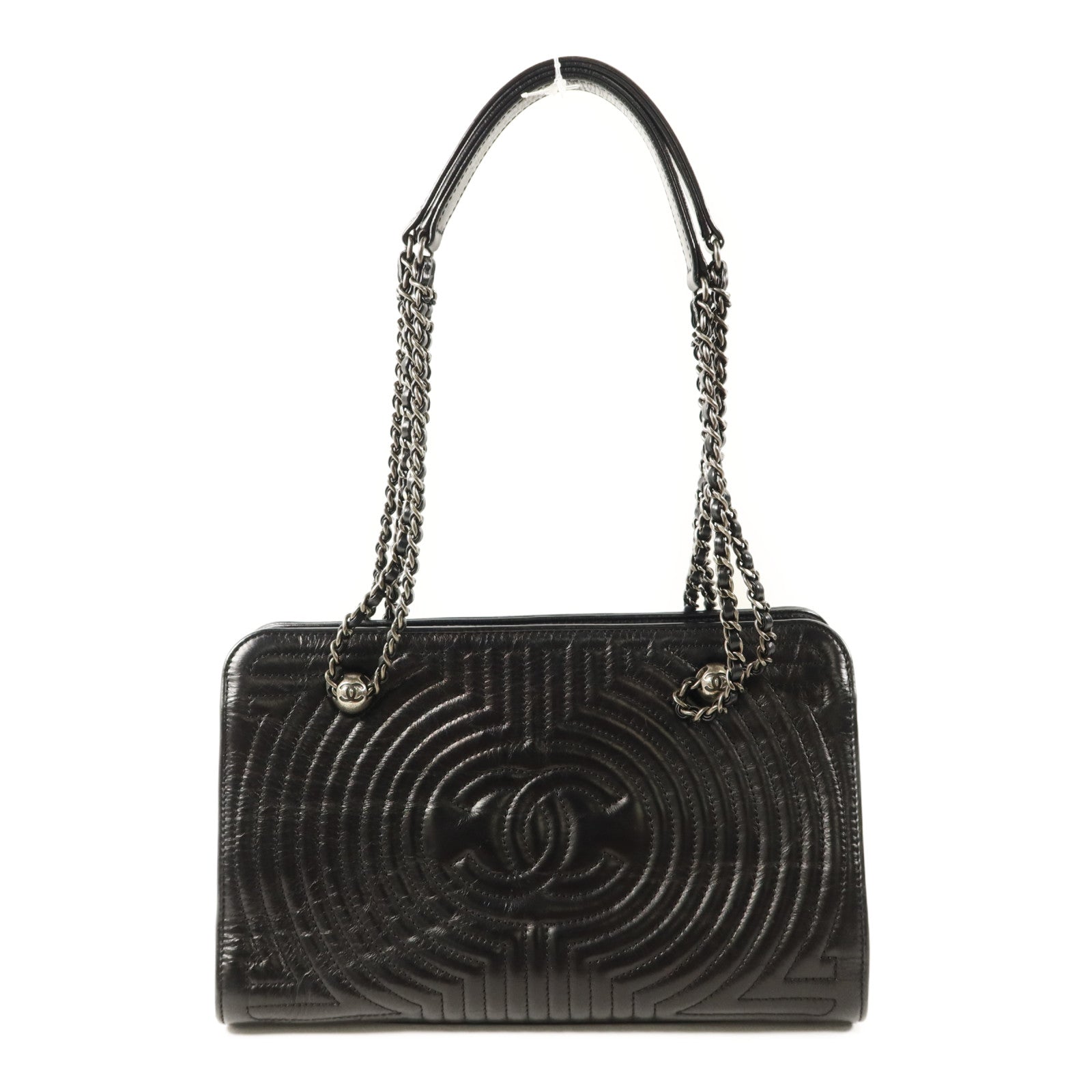 CHANEL 牛皮皮革Chain Shoulder鏈帶肩背袋