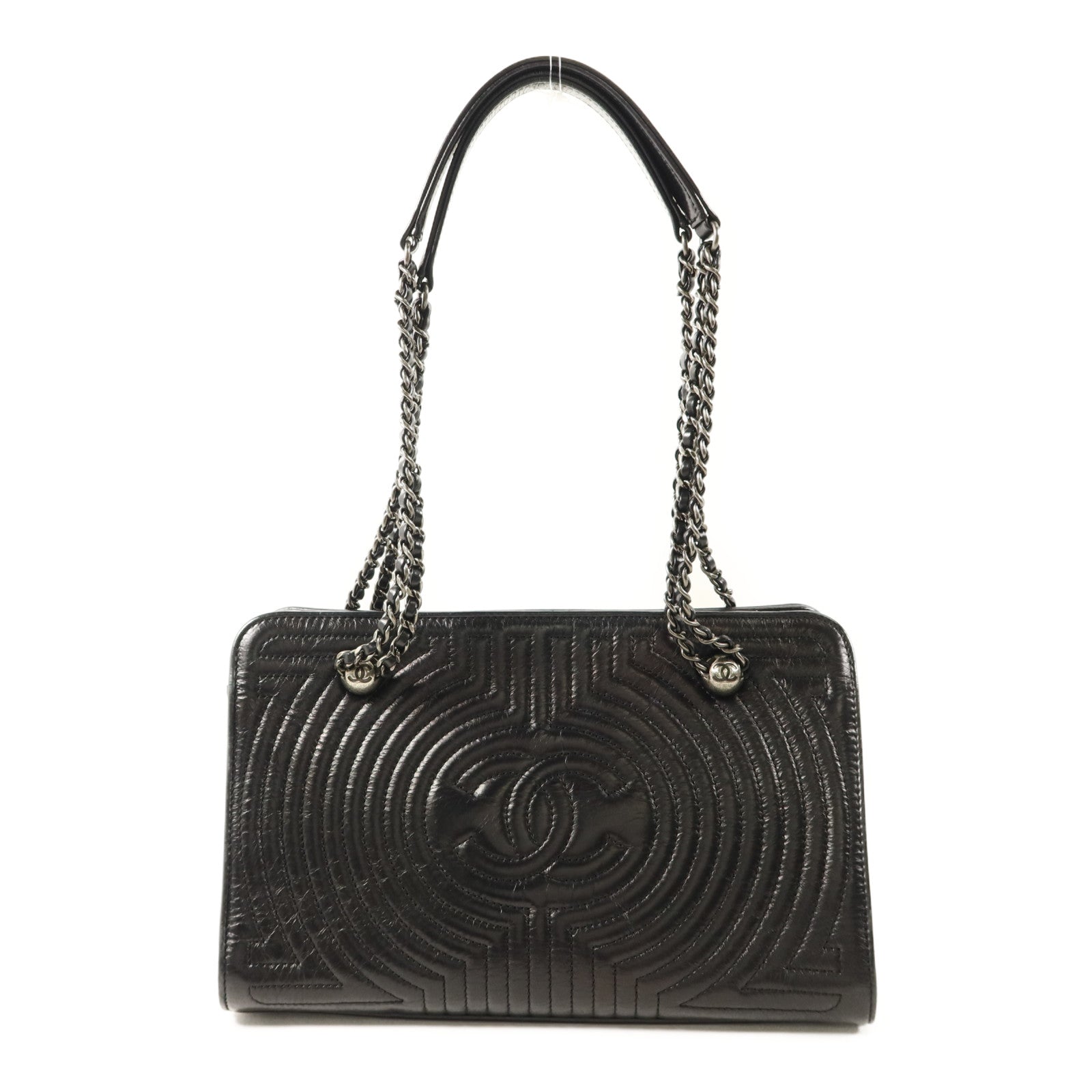 CHANEL 牛皮皮革Chain Shoulder鏈帶肩背袋