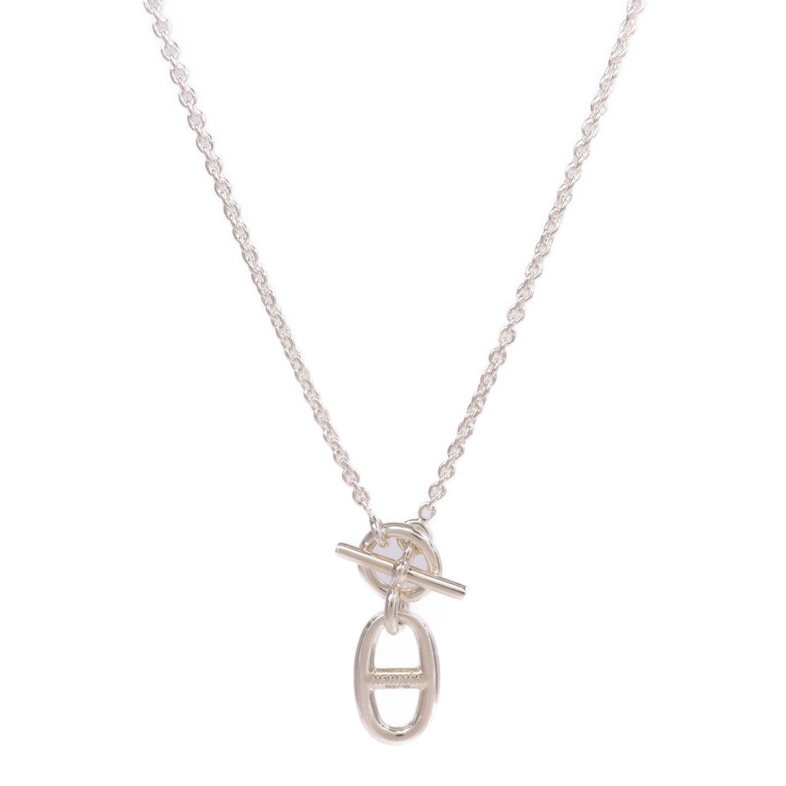 HERMES 925純銀Chaine d'ancre Pendant項鍊
