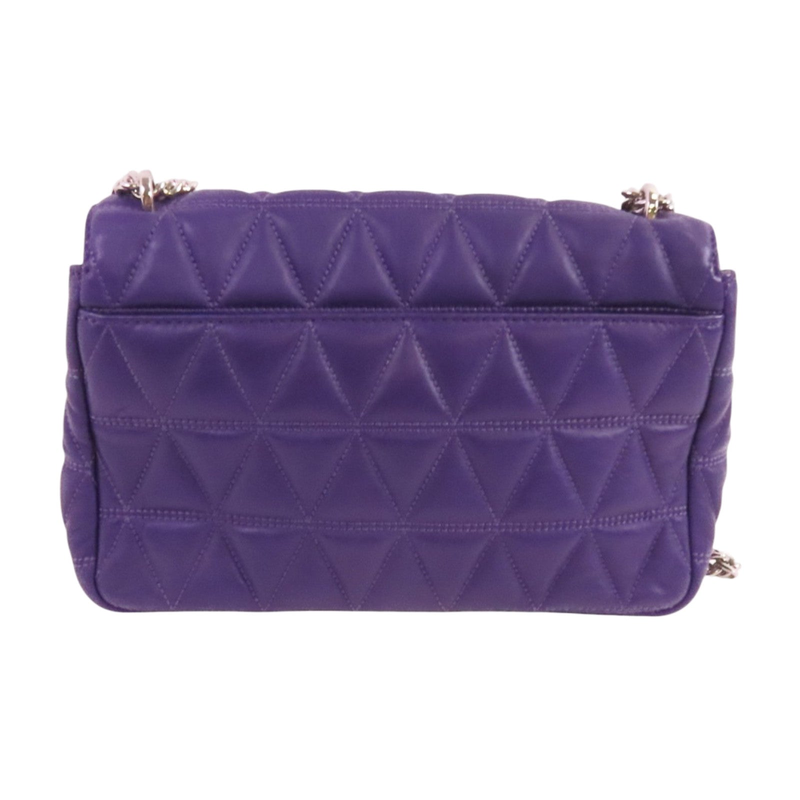 Michael Kors 羊皮皮革Chain Shoulder Bag銀扣鏈帶肩背袋