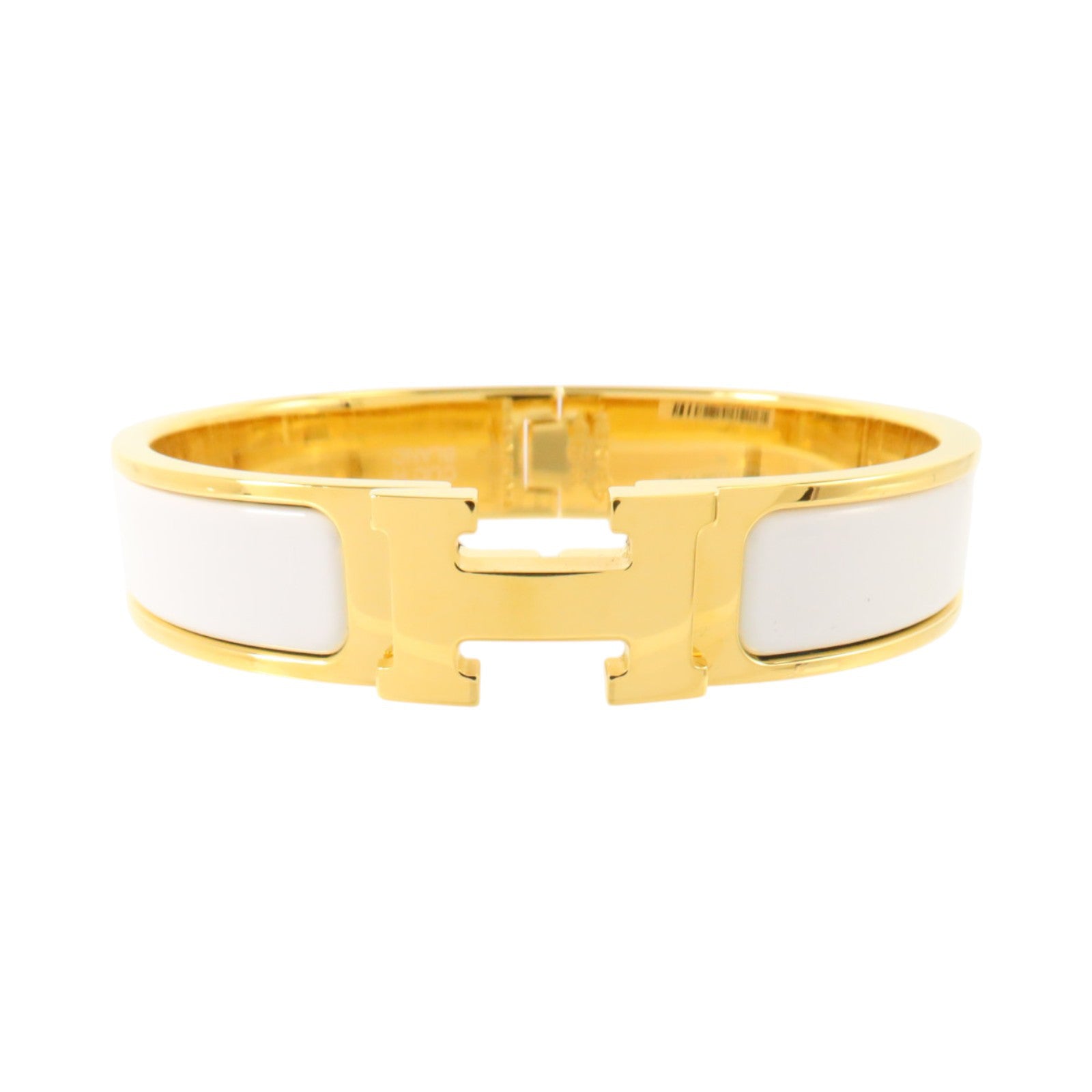 HERMES 金屬/琺瑯Clic H Bracelet金扣手鏈