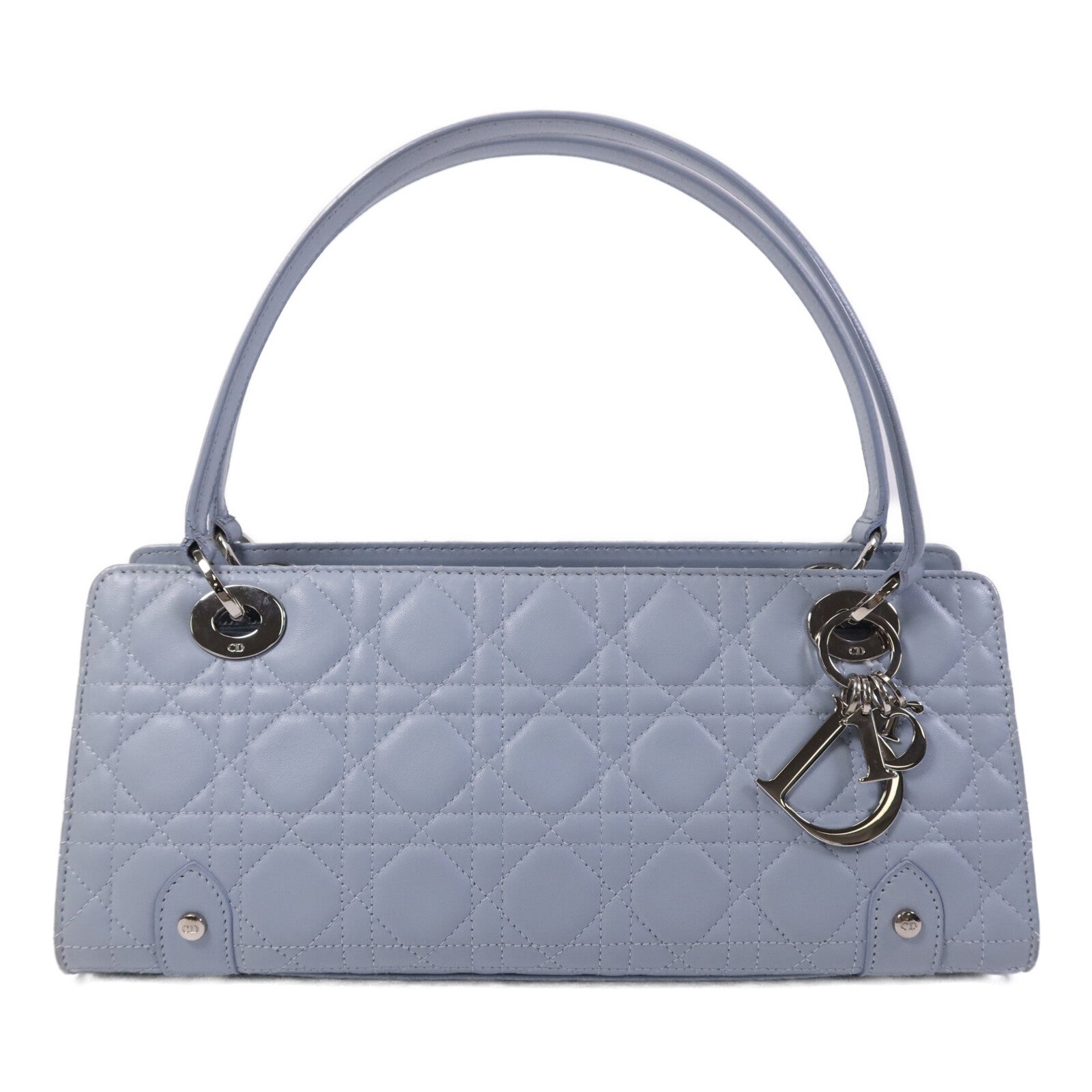 Dior 牛皮皮革Lady D-Joy銀扣肩背袋