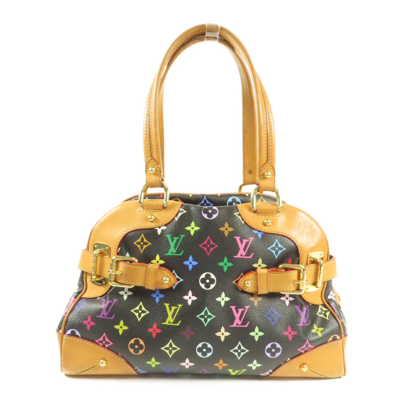 LOUIS VUITTON Monogram Multicolore Claudia金扣手挽袋