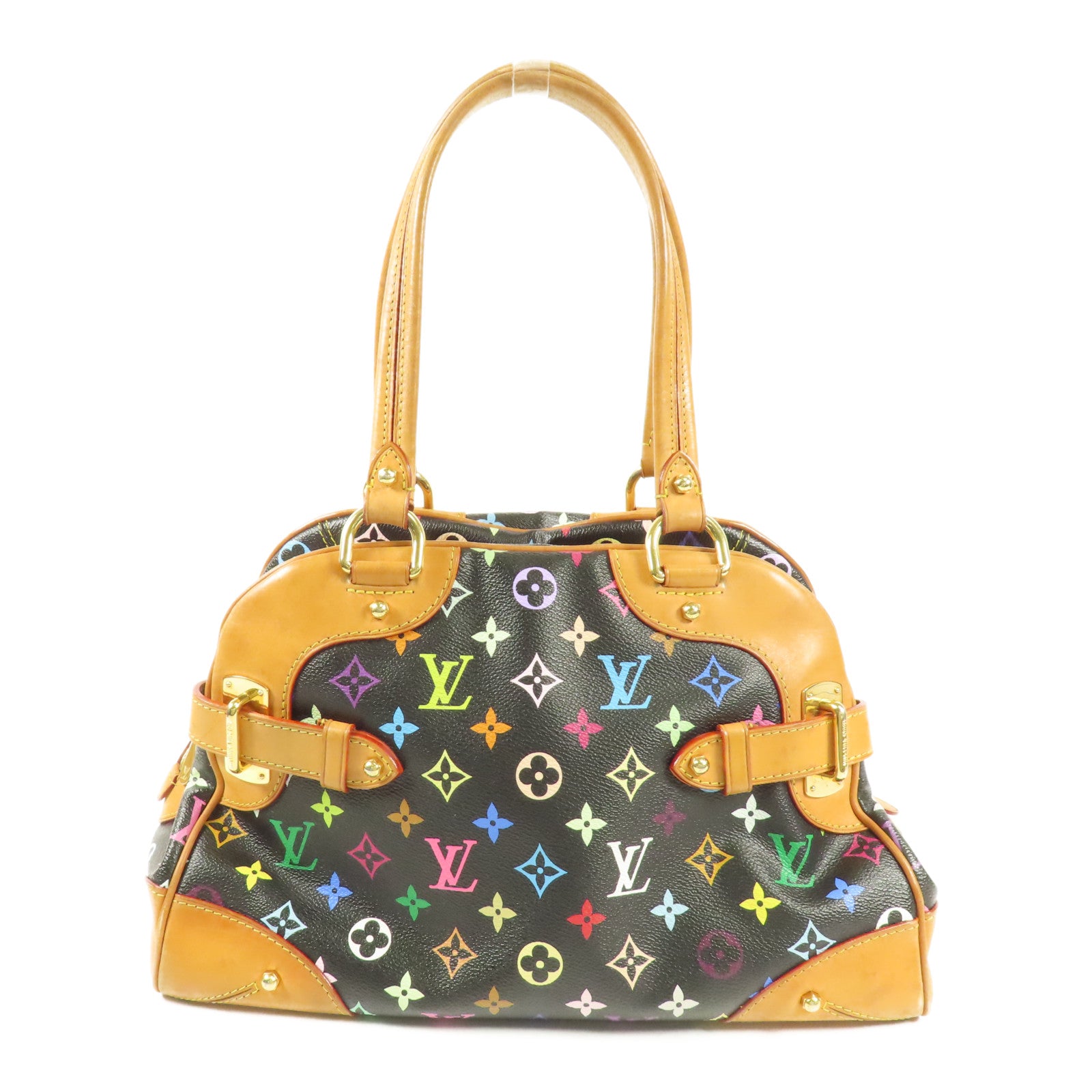 LOUIS VUITTON Monogram Multicolore Claudia金扣手挽袋