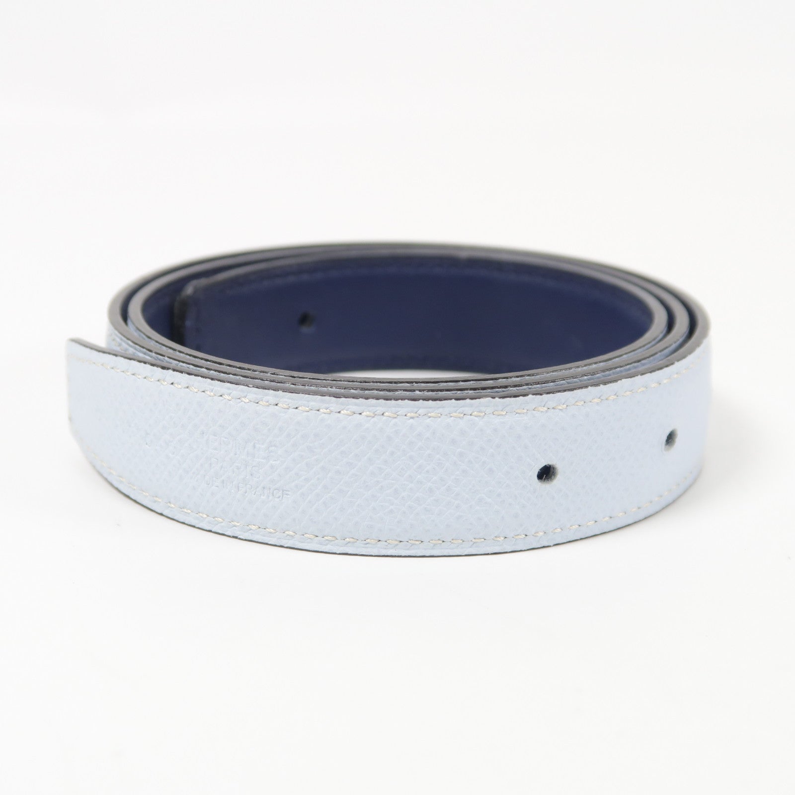 HERMES Belt Epsom Leather Pink