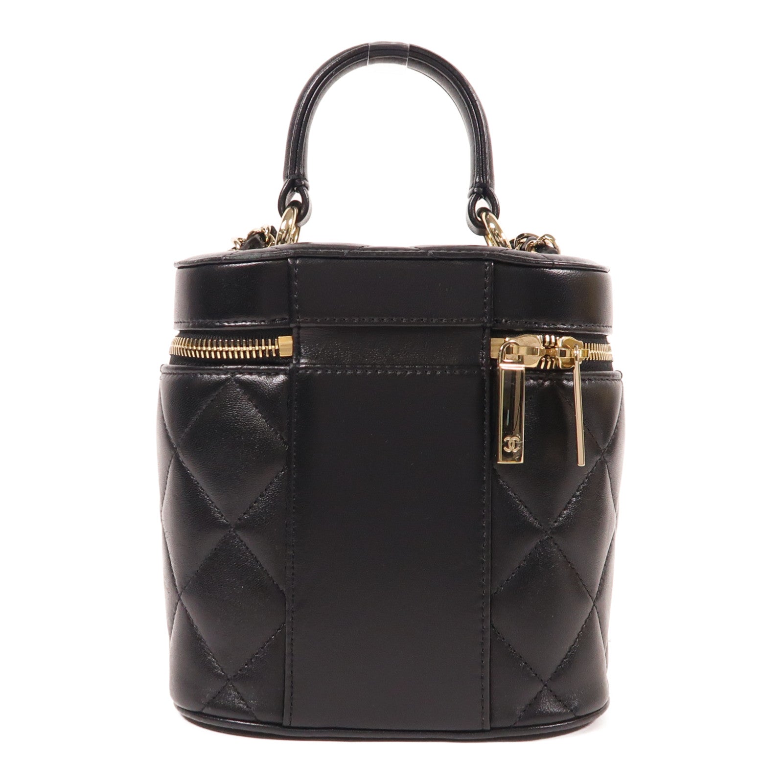 CHANEL 羊皮皮革Chain Shoulder金扣手挽肩背兩用袋