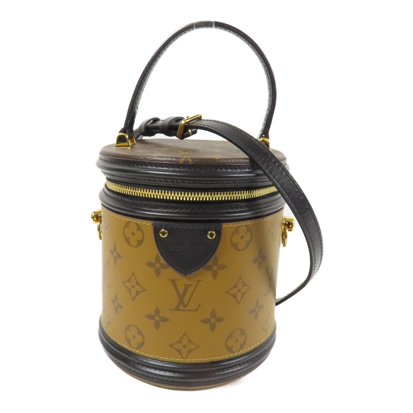 LOUIS VUITTON LV GHW Cannes 2 Way Shoulder Bag M43986 Monogram Reverse Brown