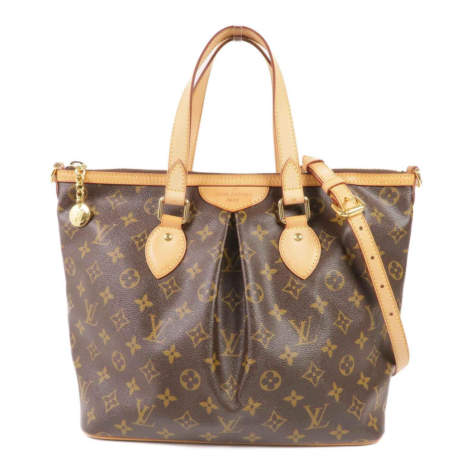 LOUIS VUITTON Monogram Palermo PM金扣手挽肩背兩用袋
