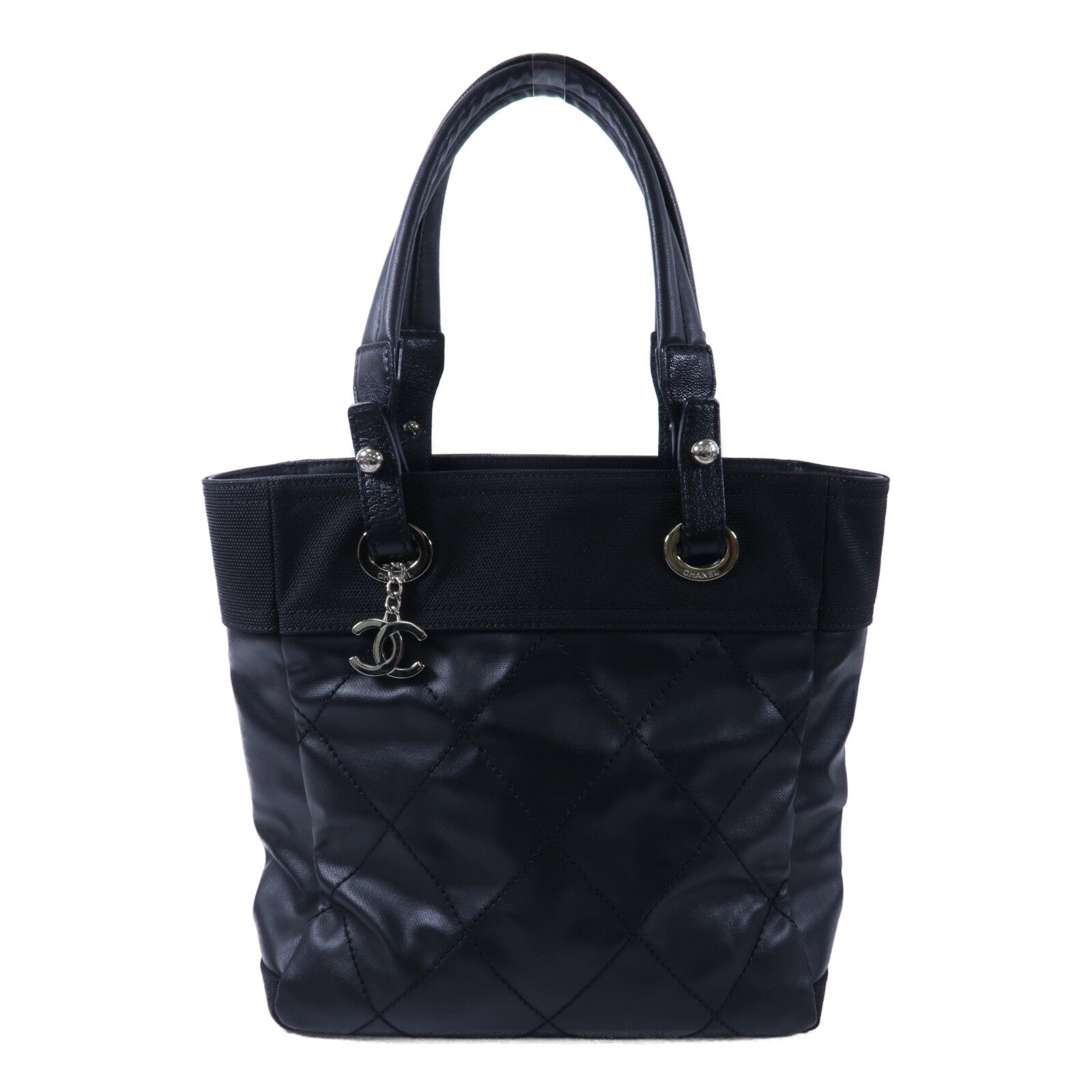 CHANEL 塗層帆布/帆布Biarritz手挽袋
