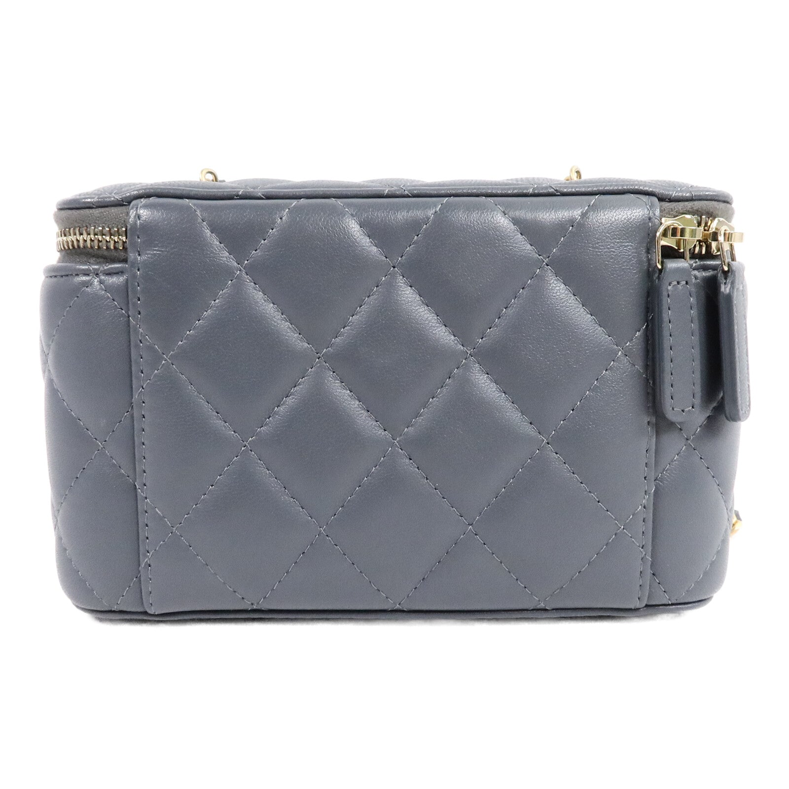 CHANEL 羊皮皮革Vanity Case Gold Ball鏈帶肩背袋