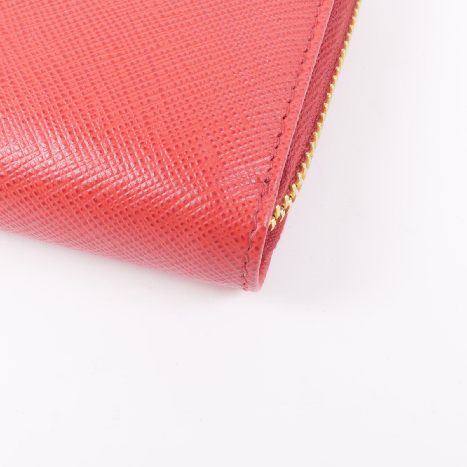 PRADA Saffiano皮革Long Wallet金扣長錢包