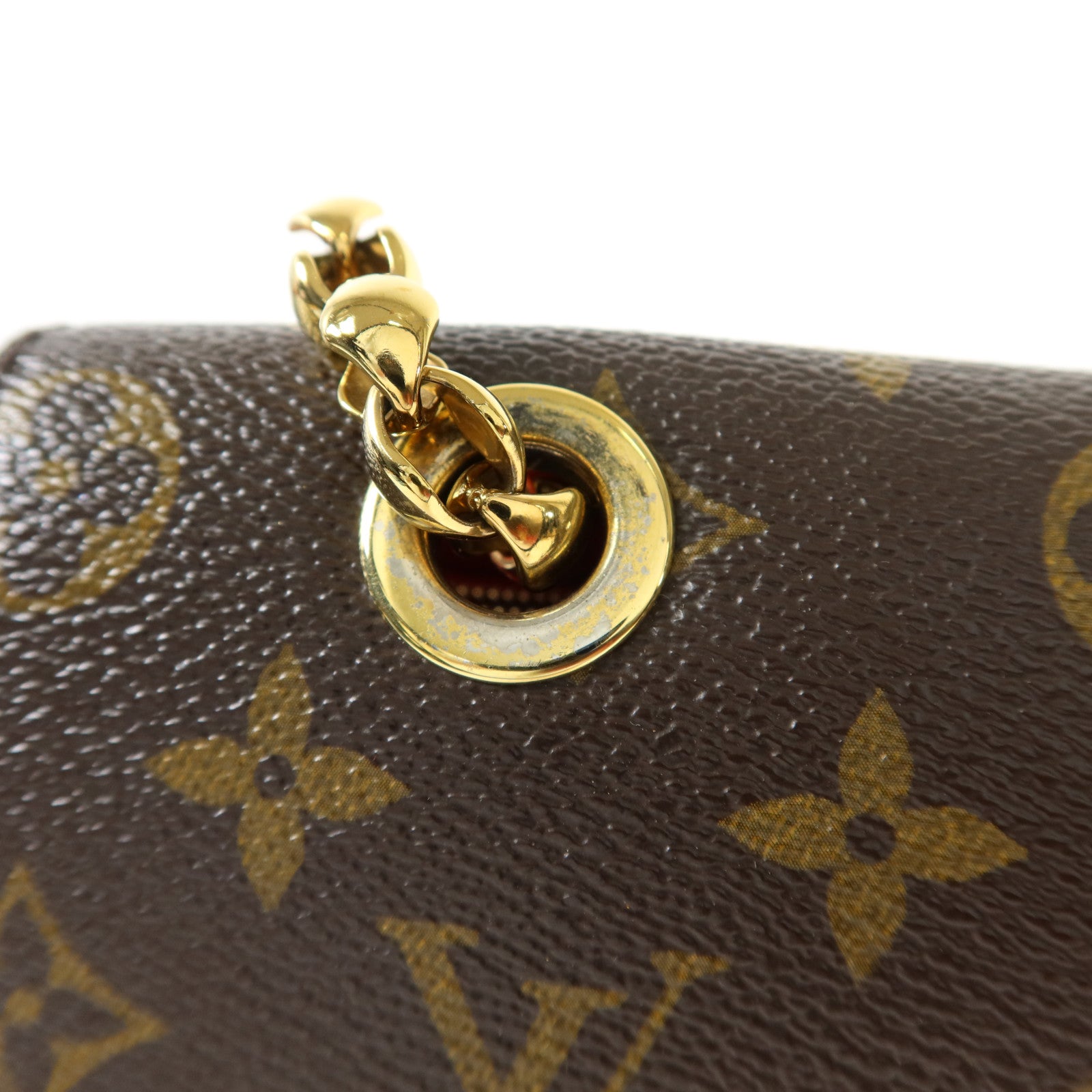 LOUIS VUITTON Monogram Victoire金扣鏈帶肩背袋