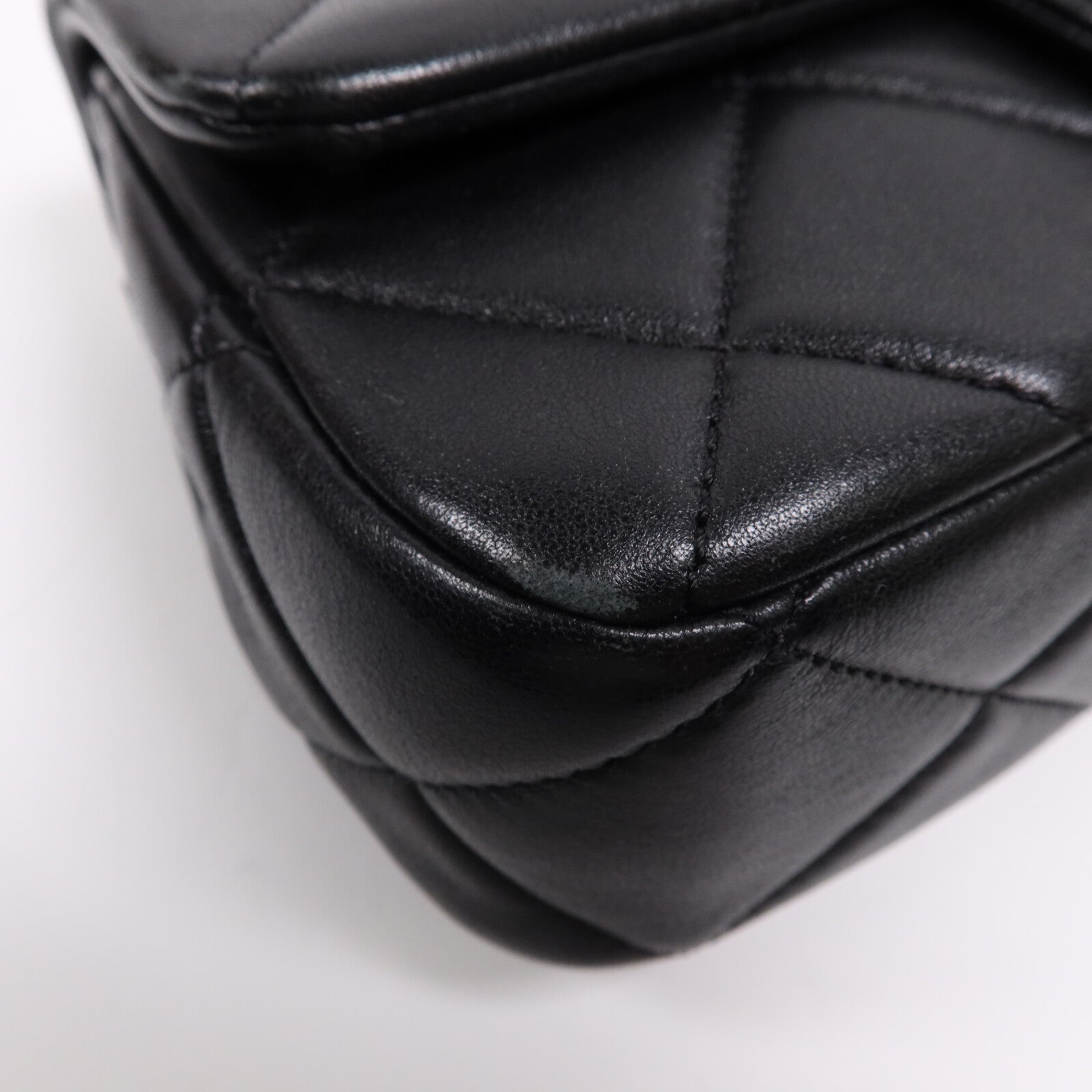 CHANEL 羊皮皮革Chain Shoulder Bag金扣鏈帶肩背袋