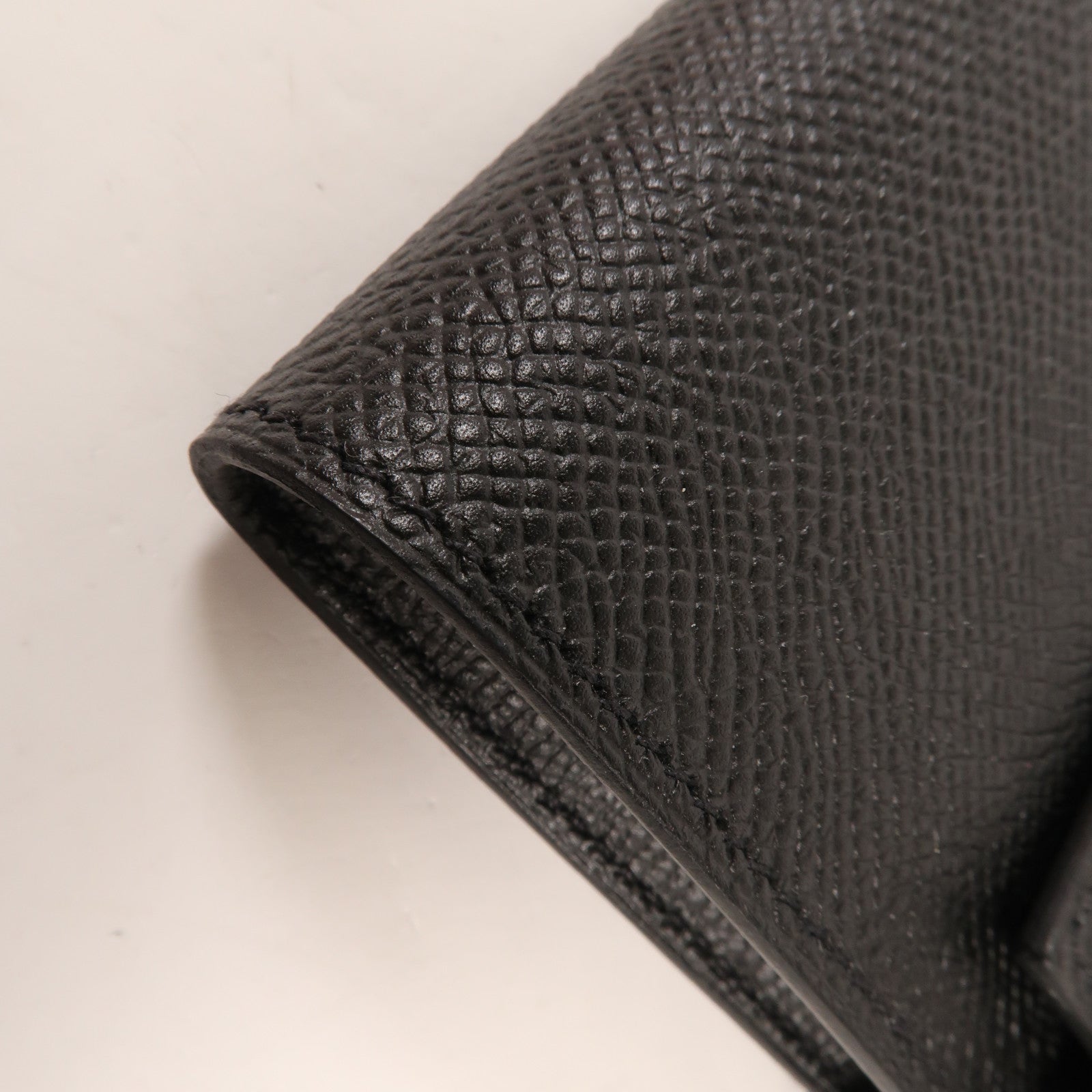 HERMES Epsom皮革Kelly Wallet銀扣長錢包Noir