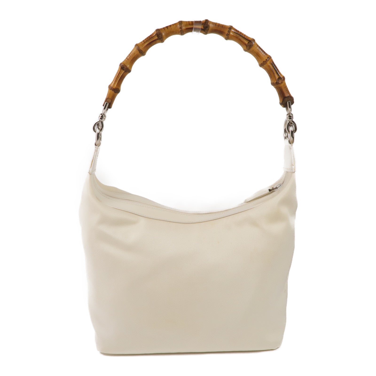 GUCCI 帆布Handbag銀扣手挽袋