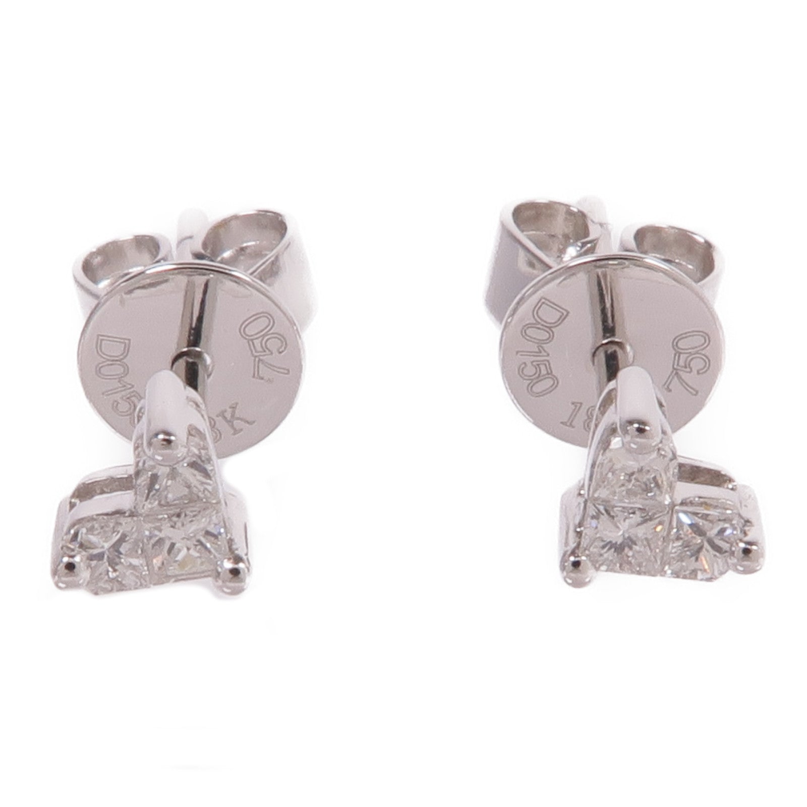 JEWELRY 18K白金Diamond Earrings鑽石耳環