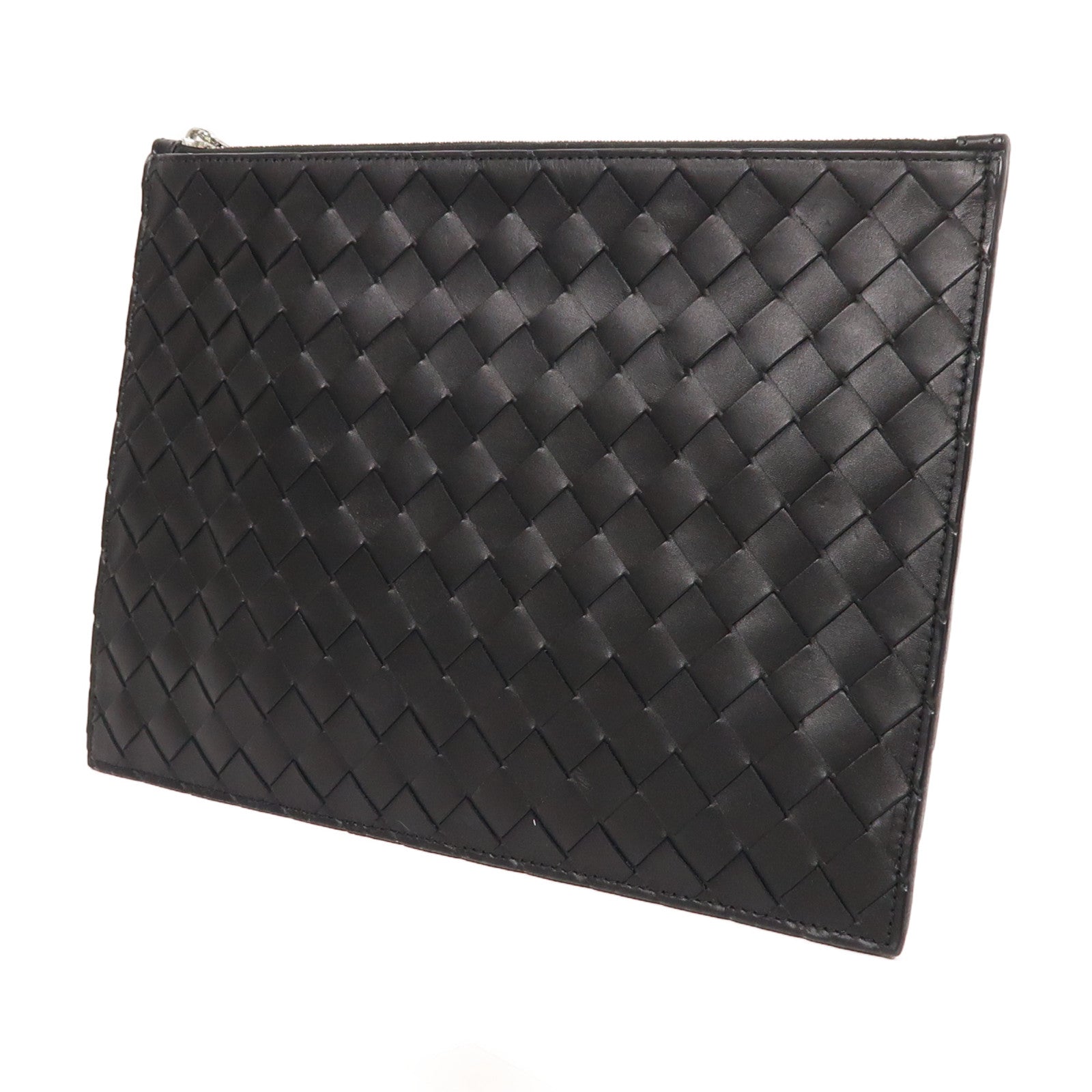BOTTEGA VENETA 牛皮皮革Clutch Bag銀扣手拿包