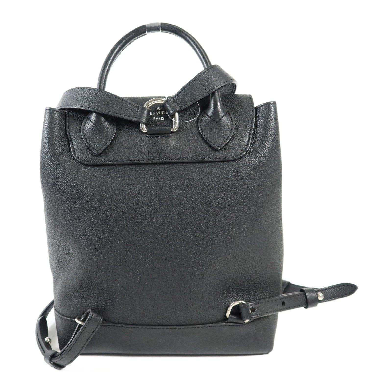 LOUIS VUITTON 牛皮皮革Lock Me Backpack銀扣背包