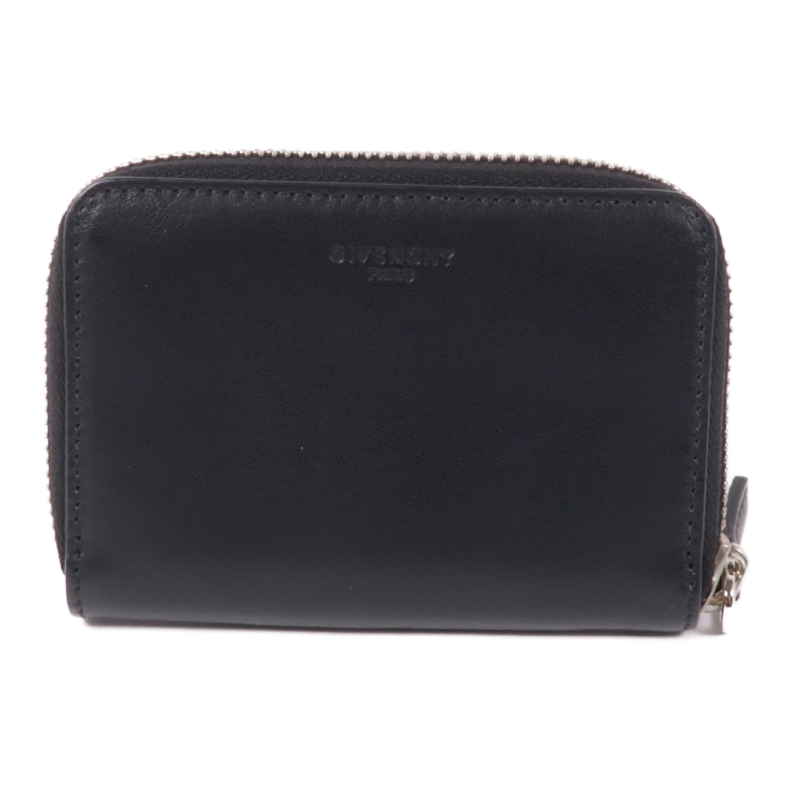 GIVENCHY 【激減優惠】牛皮皮革Card/Coin Case銀扣零錢包/卡片套