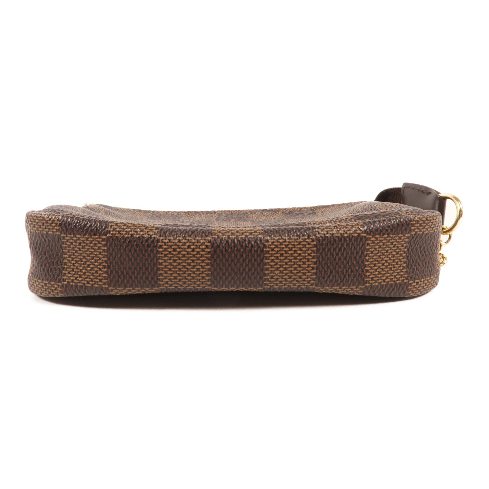 LOUIS VUITTON Damier Mini Pochette金扣手挽袋