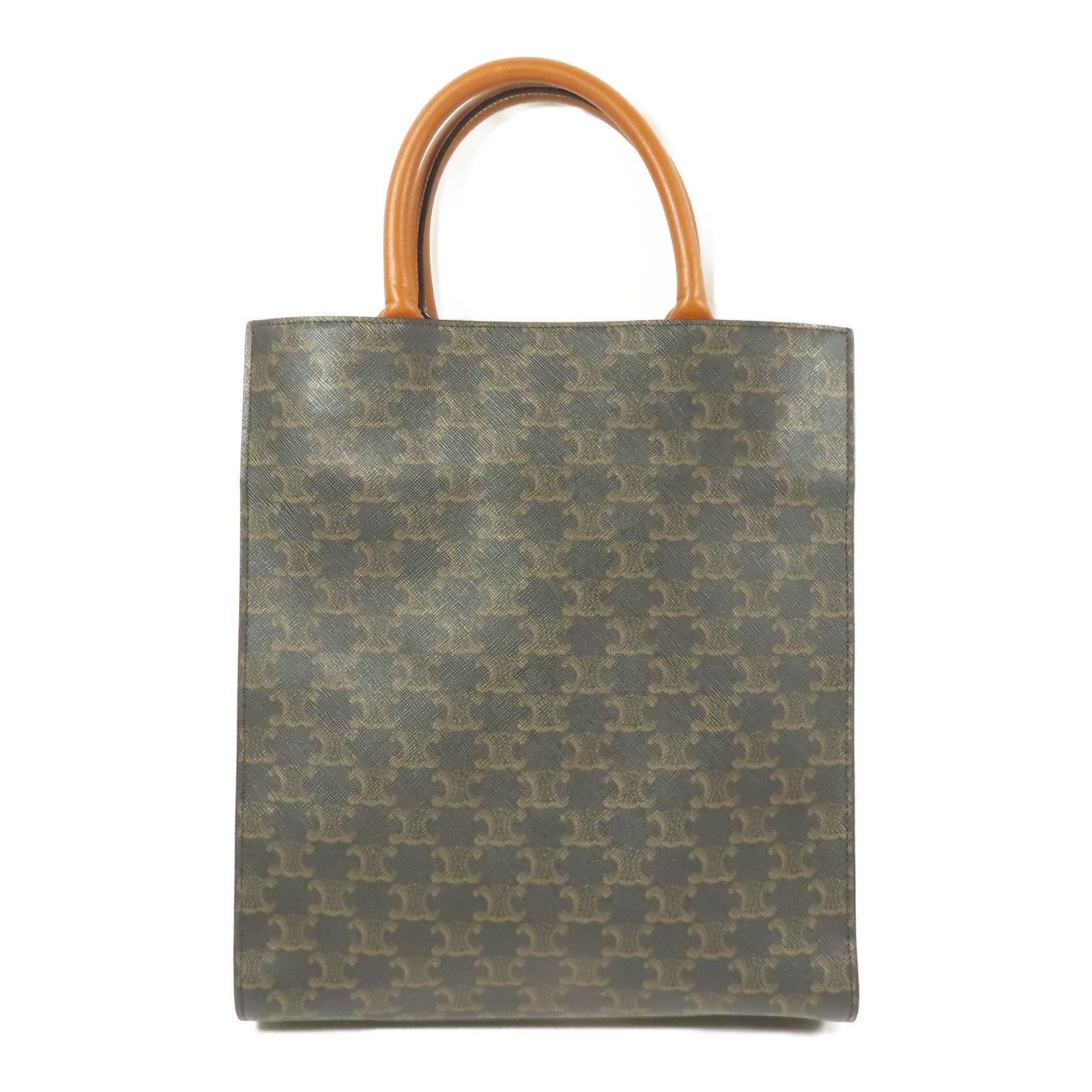 CELINE 塗層帆布Small Cabas Vertical 金扣手挽肩背兩用袋