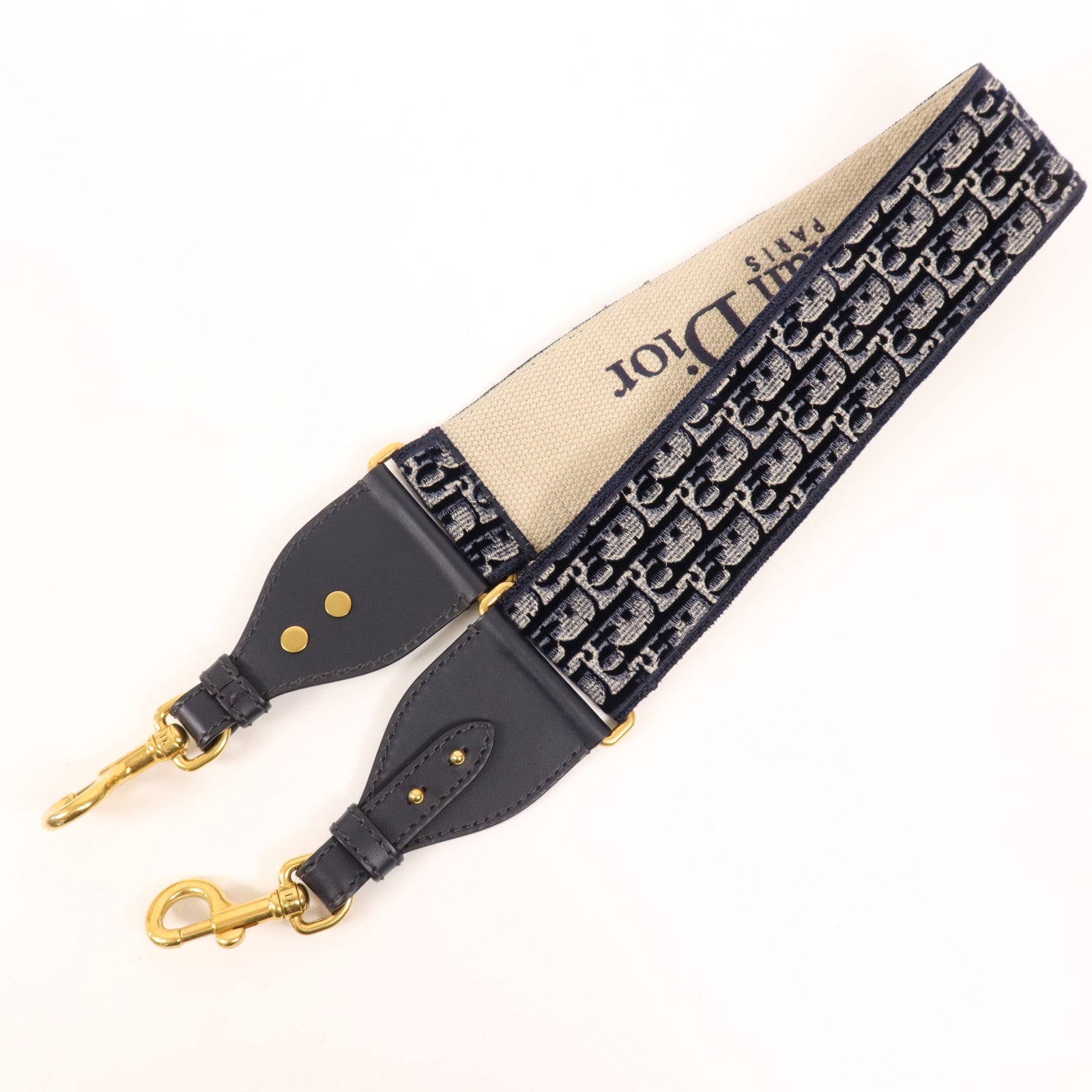 Dior 帆布Shoulder Strap金扣肩背帶