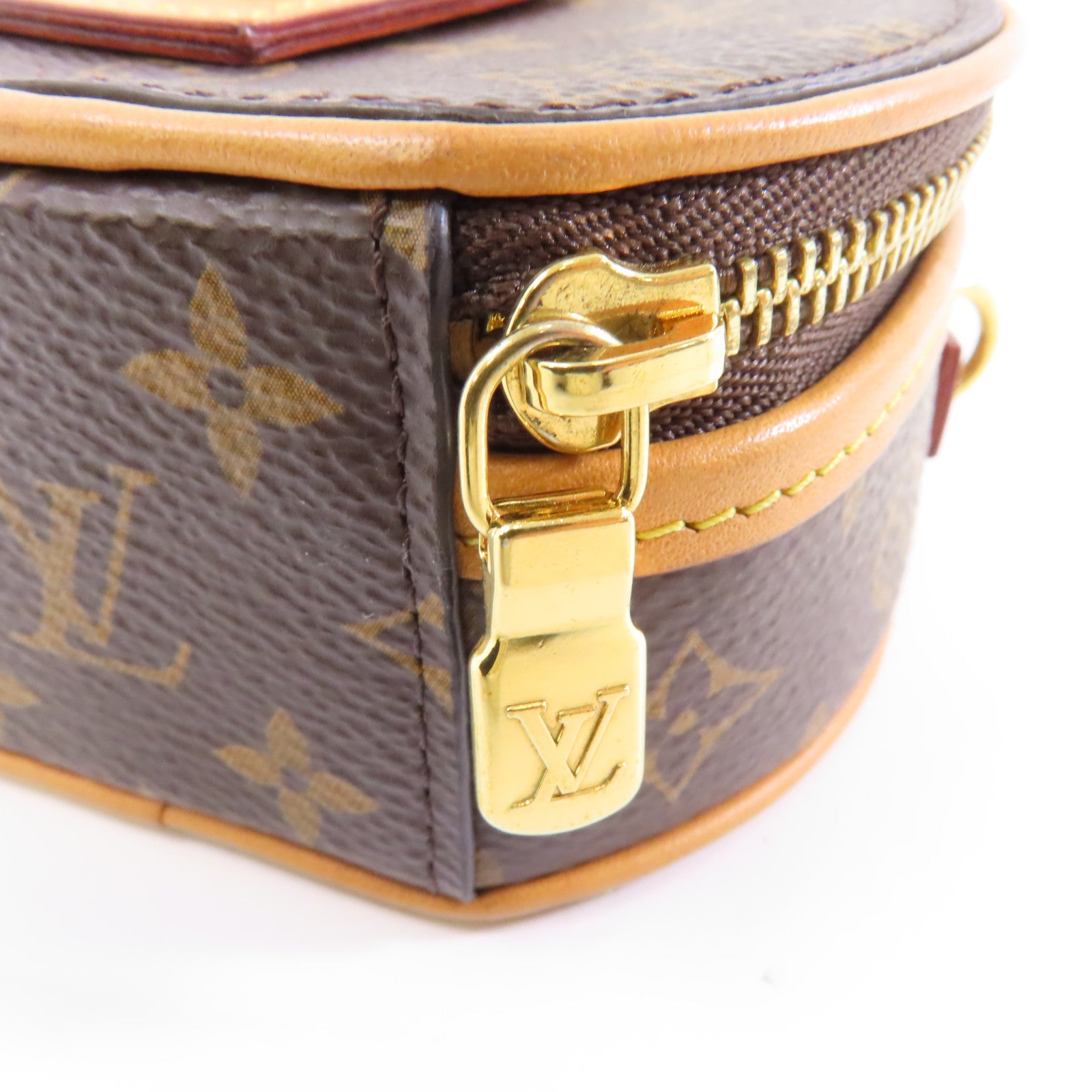 LOUIS VUITTON 【激減優惠】Monogram Petite Boite Chapeau Necklace金扣鏈帶肩背袋啡色