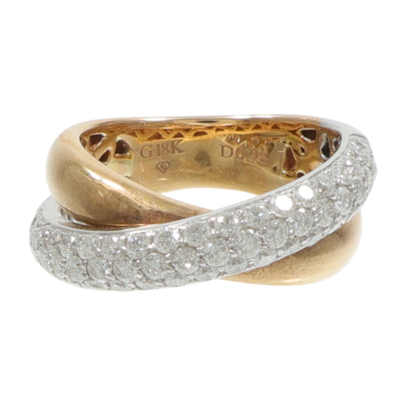 JEWELRY 18K玫瑰金/白金Diamond Ring鑽石戒指