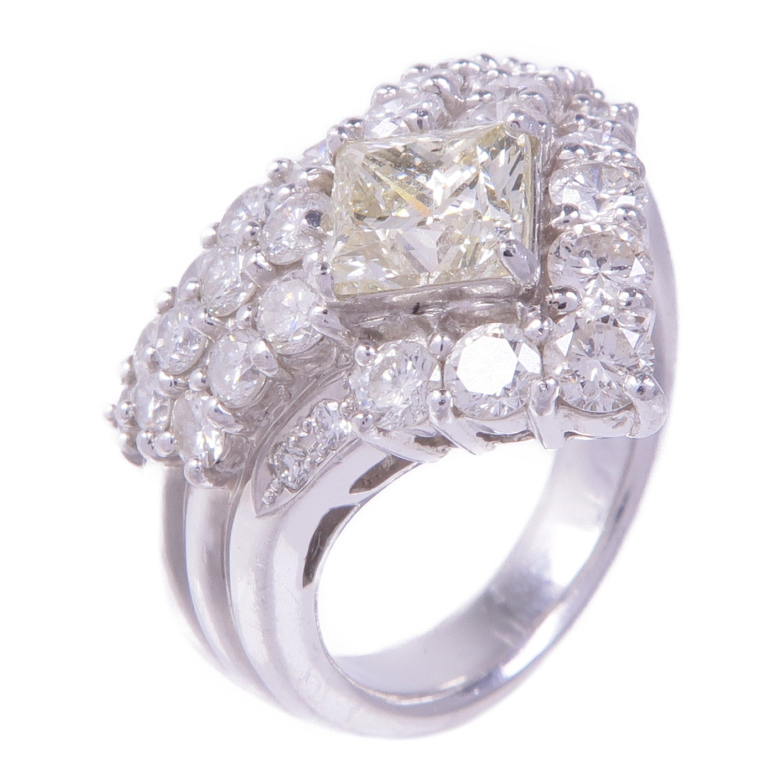 JEWELRY 【激減優惠】PT900鉑金Diamond Ring鑽石戒指US#5.25