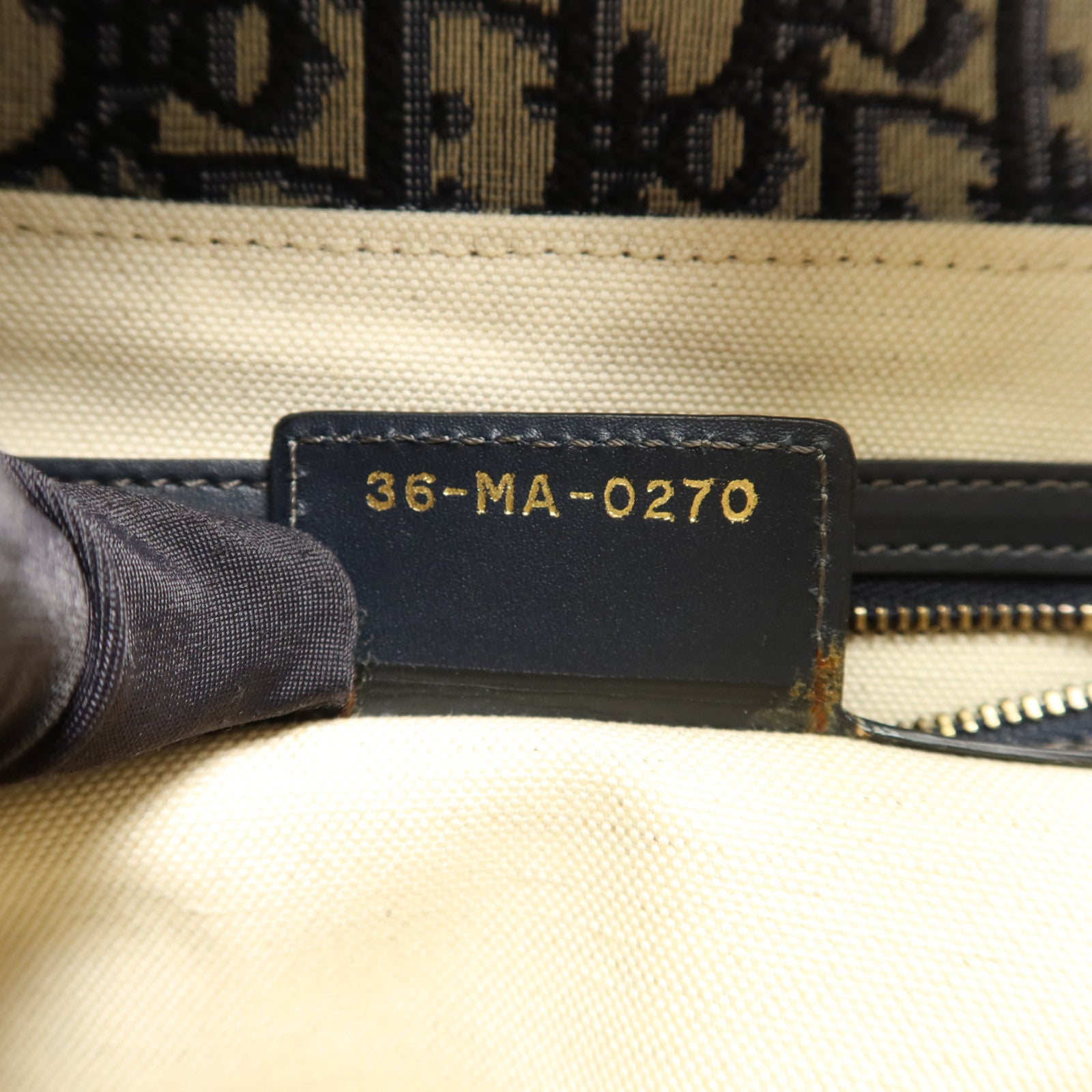 Dior 帆布Saddle金扣手挽肩背兩用袋