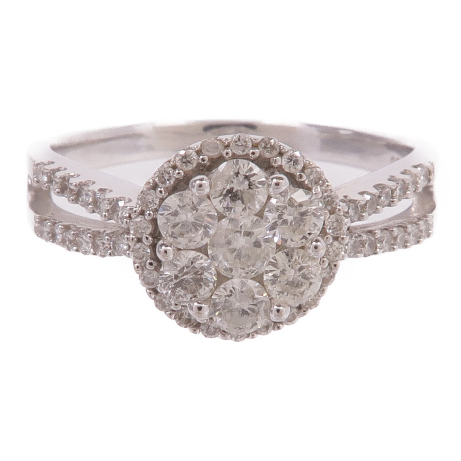 JEWELRY 【激減優惠】18K白金Diamond Ring鑽石戒指US#5.75