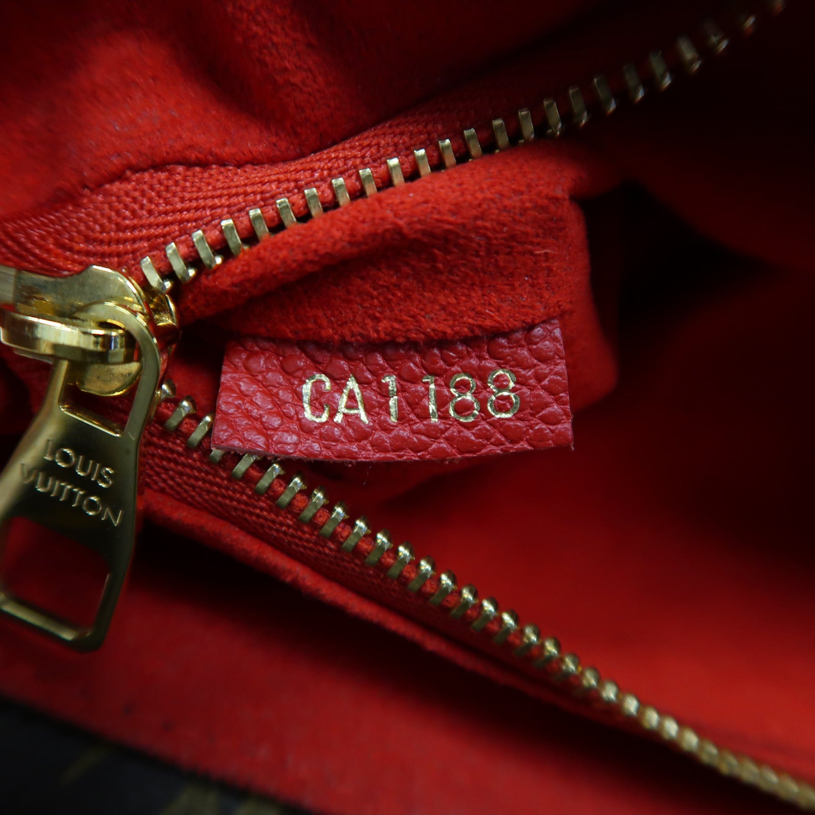 LOUIS VUITTON 【激減優惠】Monogram Saint Placide金扣鏈帶肩背袋啡色/紅色