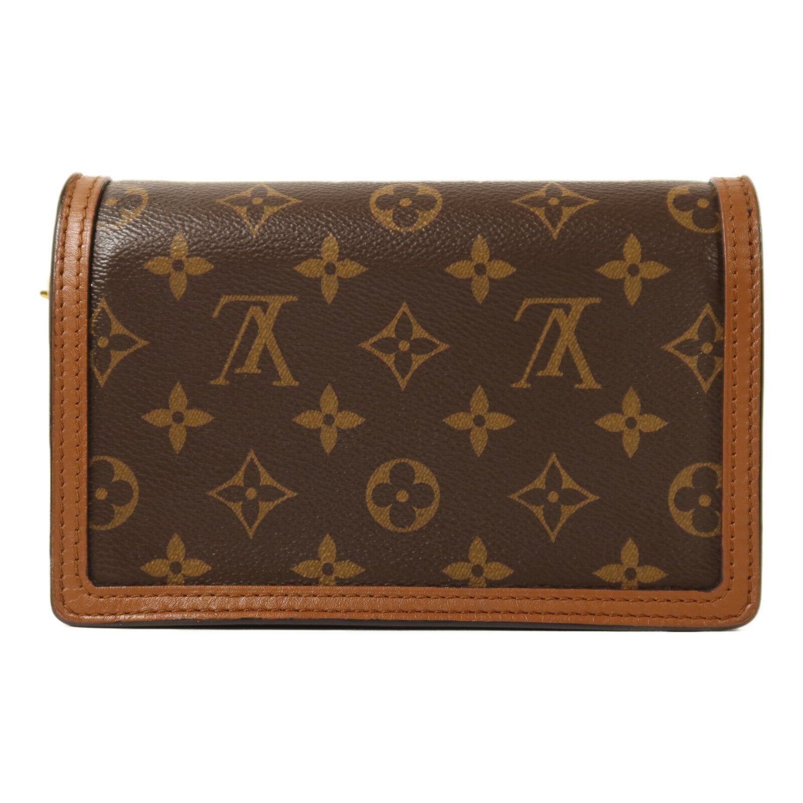 LOUIS VUITTON 【激減優惠】Monogram Reverse Dauphine金扣鏈帶肩背袋