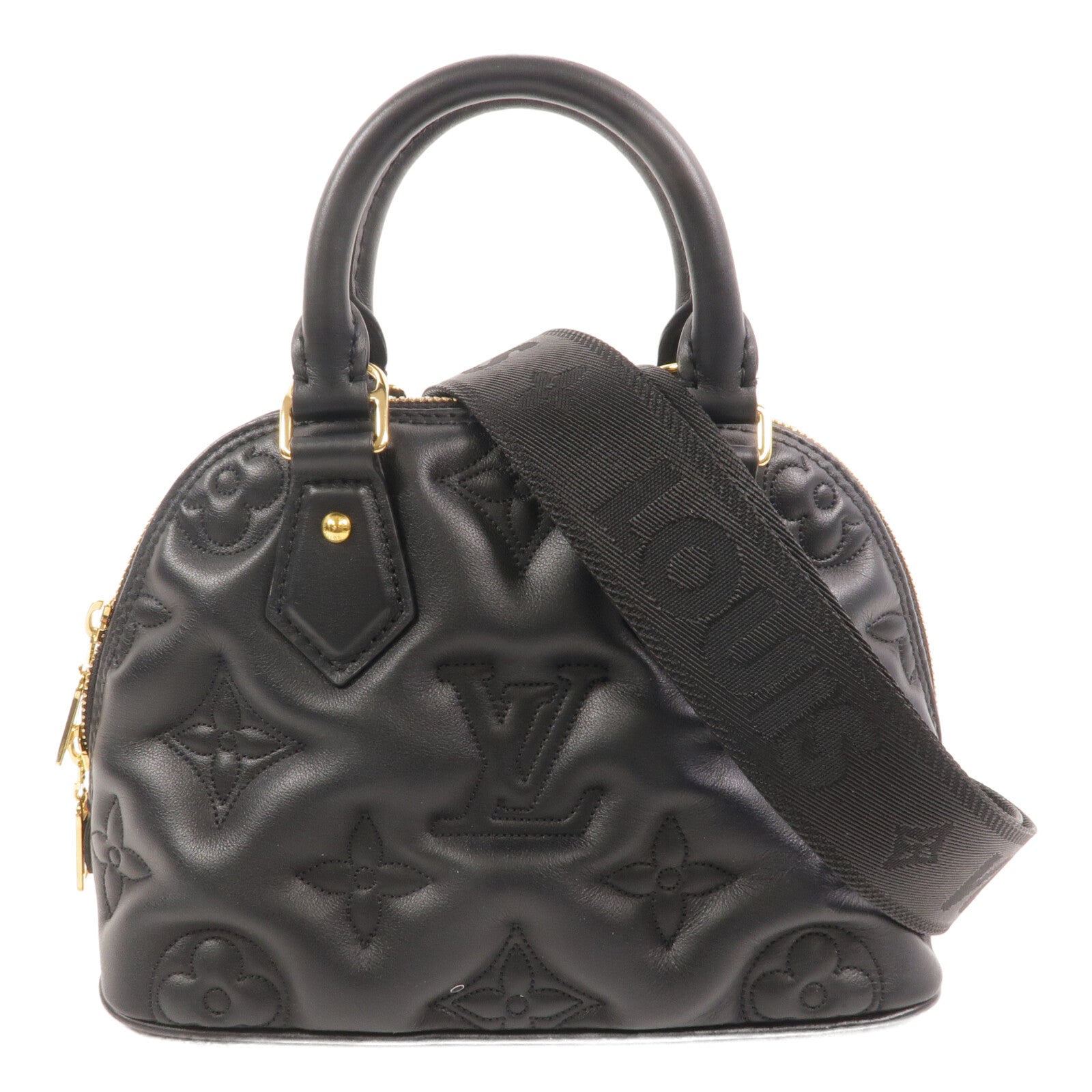 LOUIS VUITTON 牛皮皮革Alma BB Bubblegram手挽肩背兩用袋