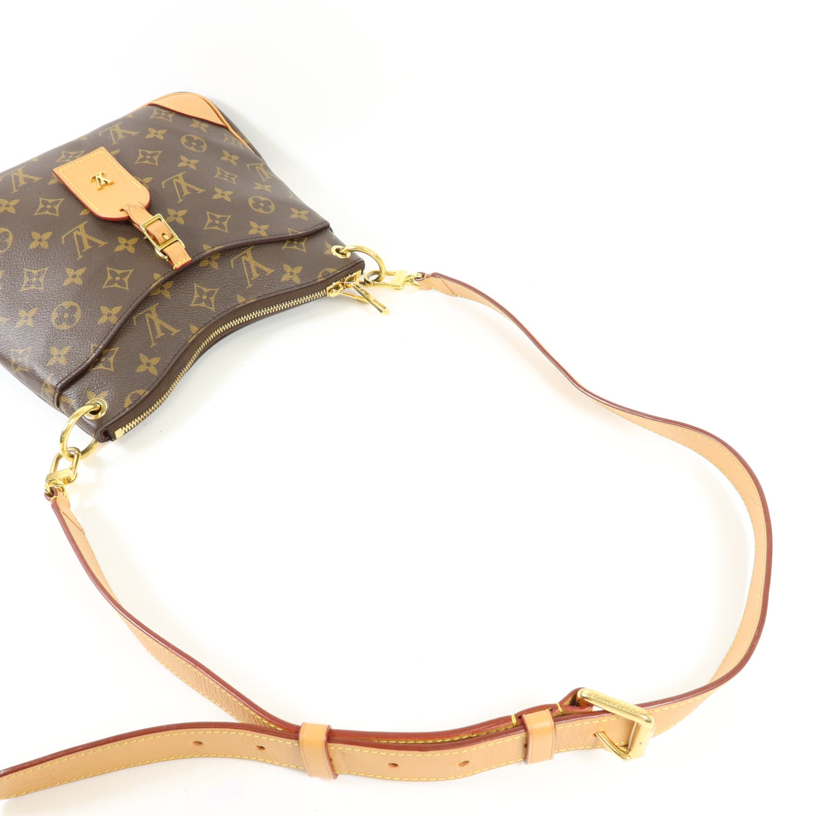 LOUIS VUITTON Monogram Odeon PM金扣手挽袋