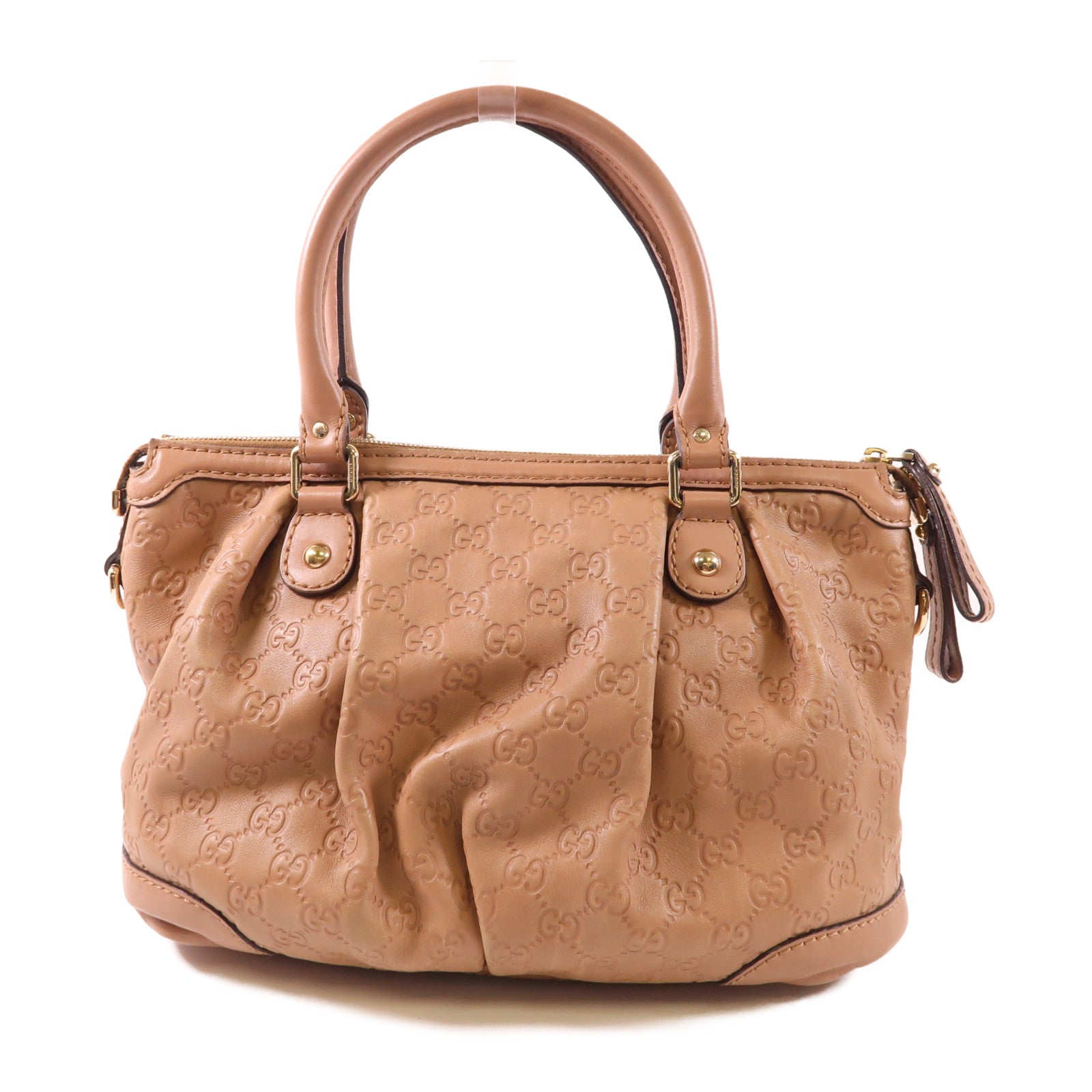 GUCCI CC GHW Sukey 2 Way Shoulder Bag 247902 Calfskin Leather Pink