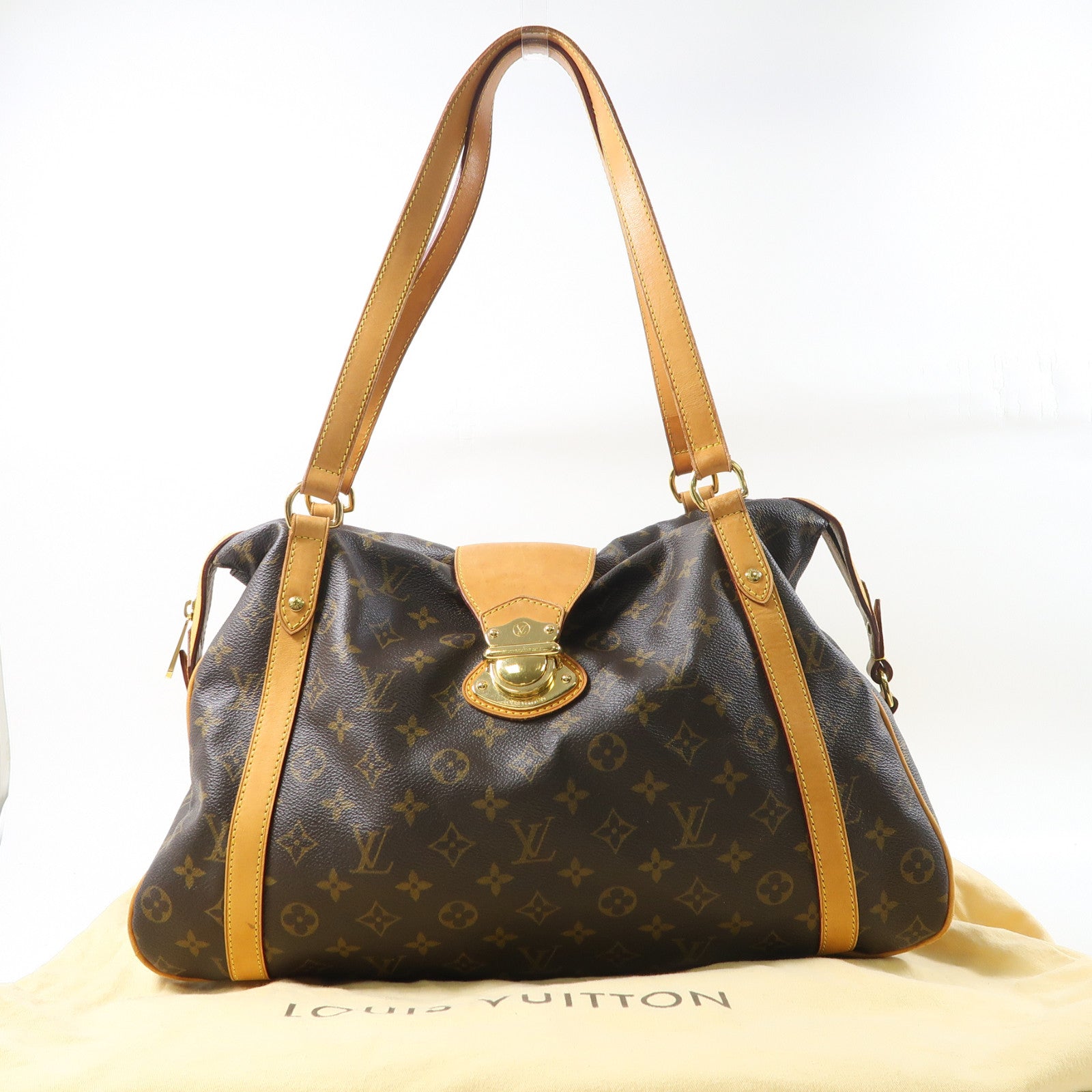 LOUIS VUITTON (PRICE DOWN) LV GHW Stresa GM Shoulder Bag M61188 Monogram Brown