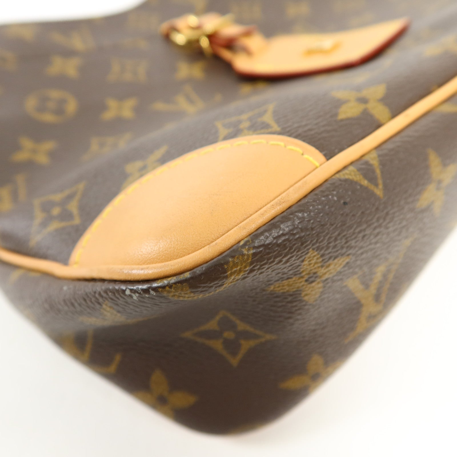 LOUIS VUITTON Monogram Odeon PM金扣手挽袋