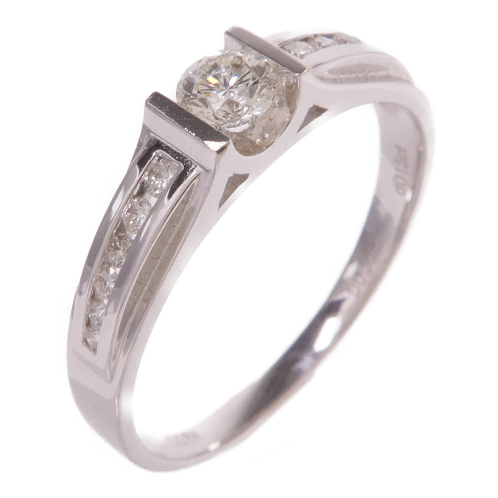 JEWELRY 【激減優惠】18K白金Diamond Ring鑽石戒指US#9.25