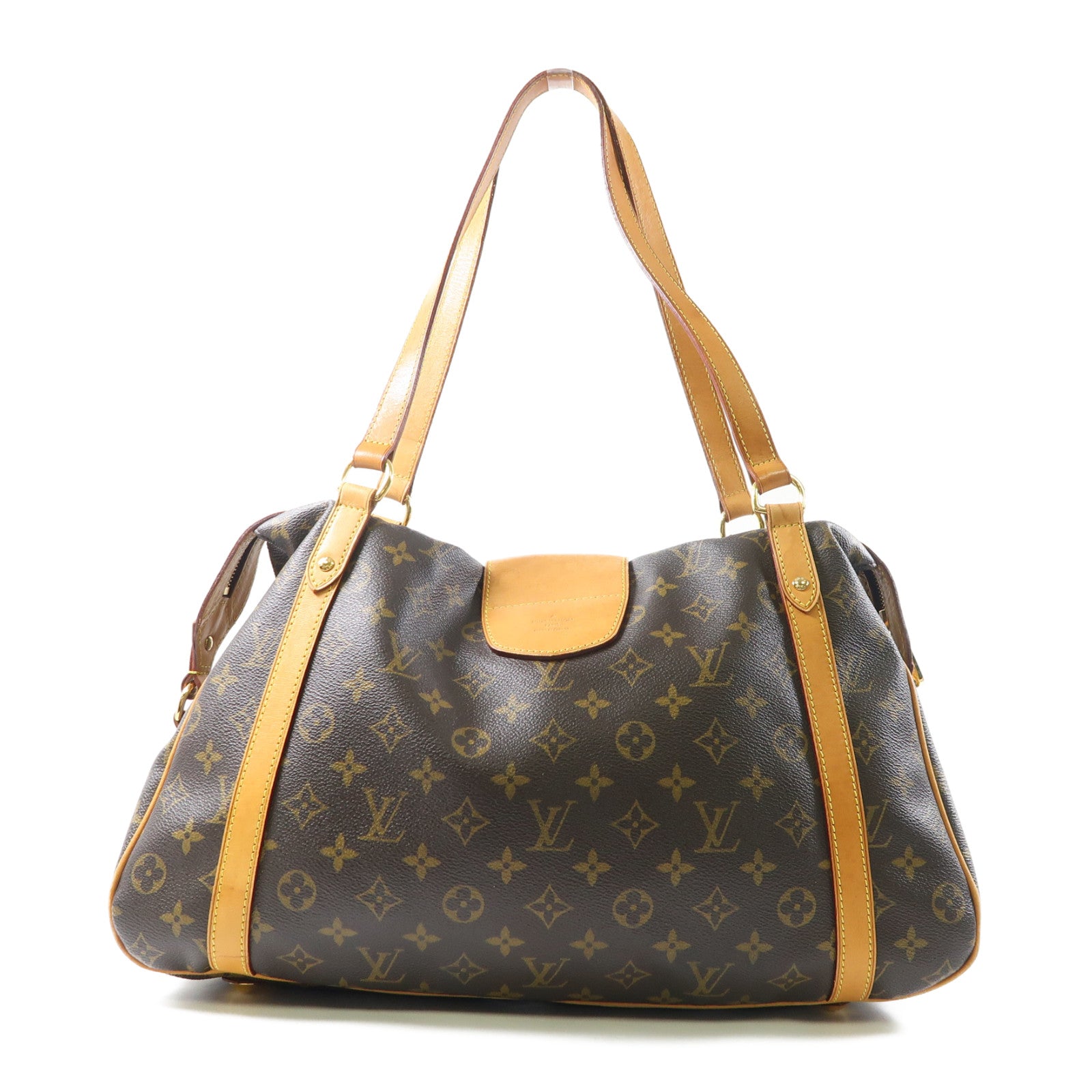 LOUIS VUITTON (PRICE DOWN) LV GHW Stresa GM Shoulder Bag M61188 Monogram Brown