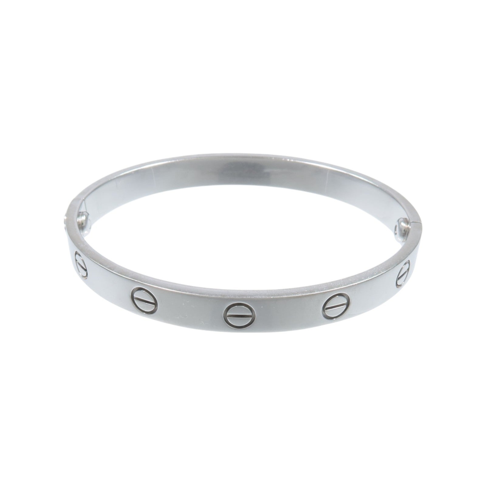 CARTIER 18K白金Love Blaceret手鐲