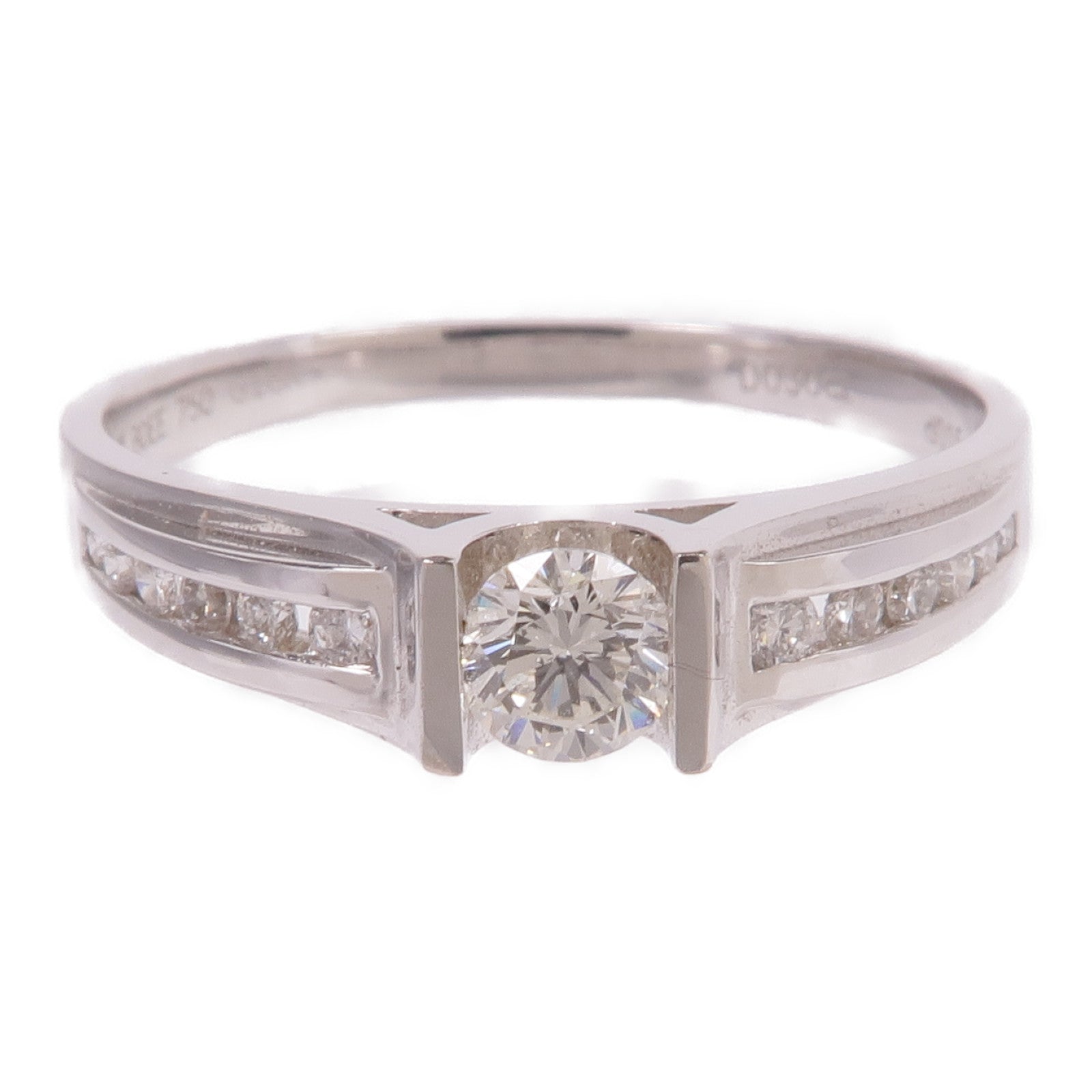JEWELRY 【激減優惠】18K白金Diamond Ring鑽石戒指US#9.25