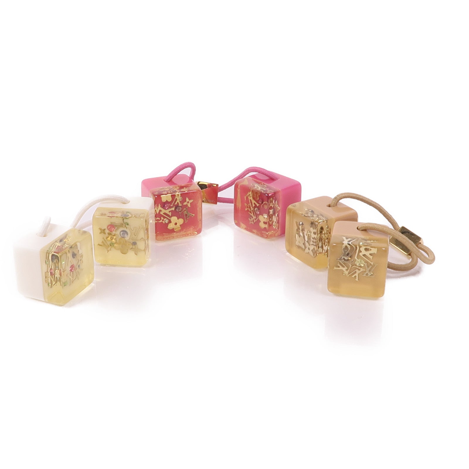 ヘアアクセサリー Louis Vuitton Hair Cube Enclusion Pink Louis Vuitton Hair Cube Enclusion Pink（Authentic Louis